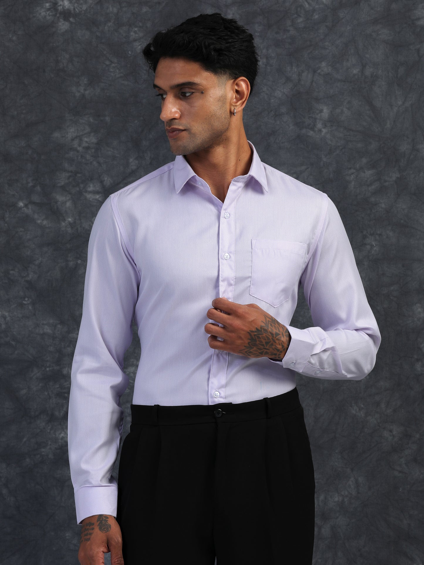 LIGHT Lavender Giza Formal shirts