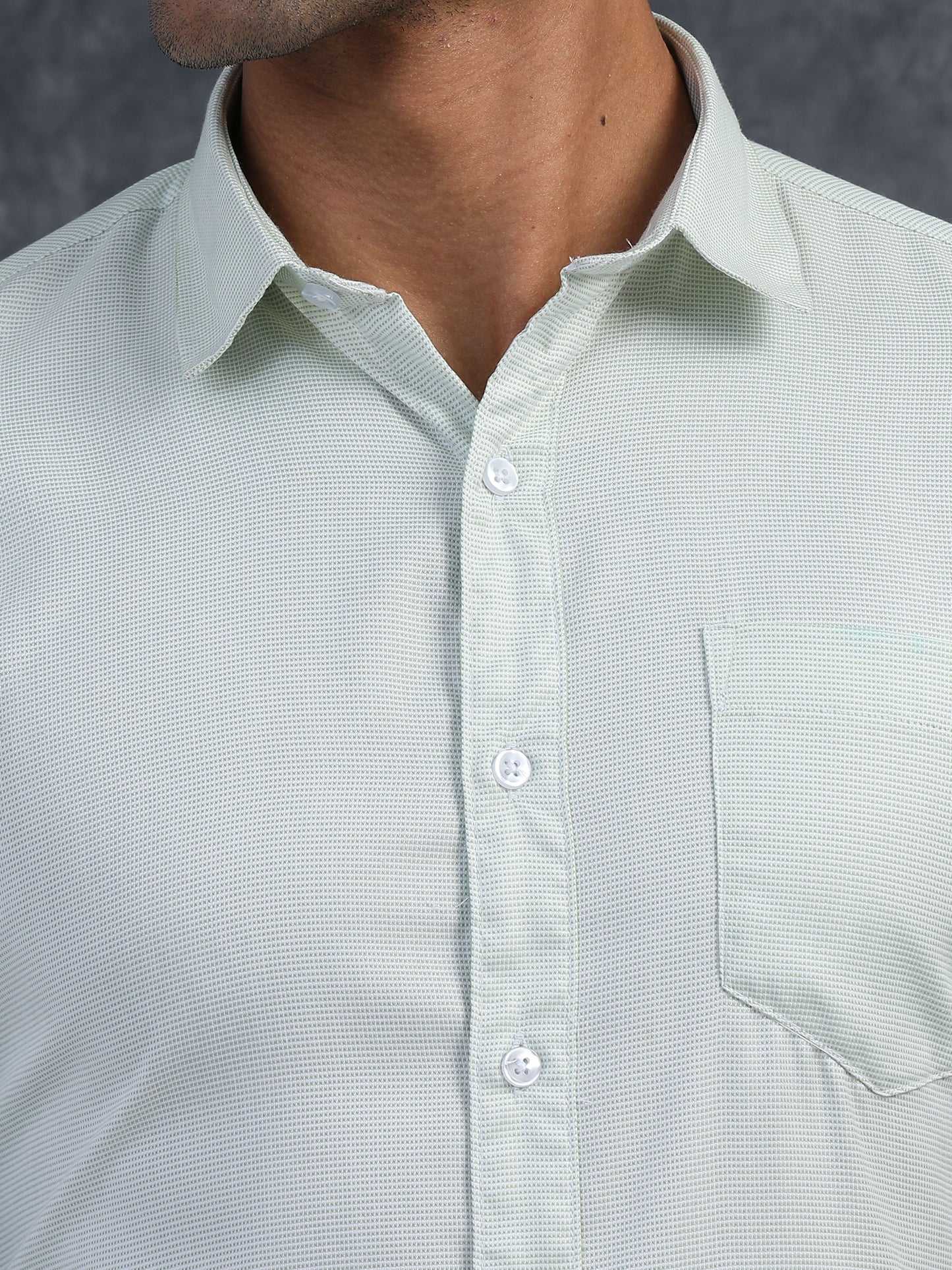 LIGHTEST Green Giza Formal shirts