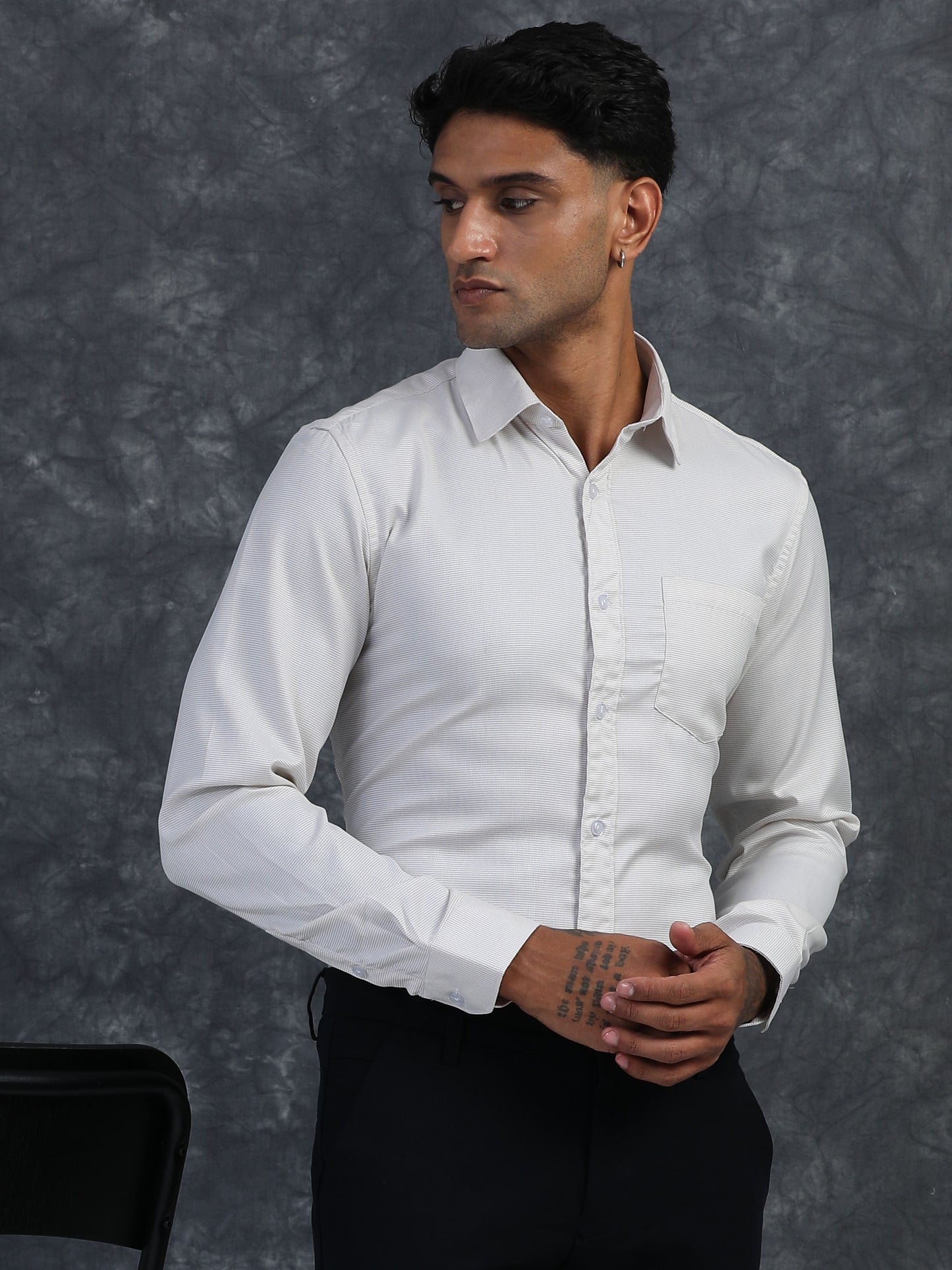 SeaShell White  Giza Formal shirts