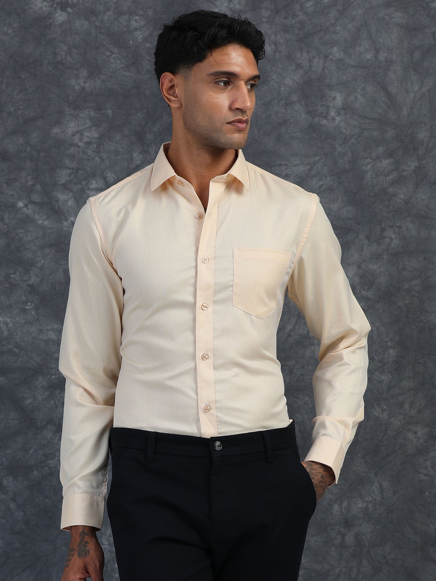 LIGHT SAFRON Giza Formal shirts