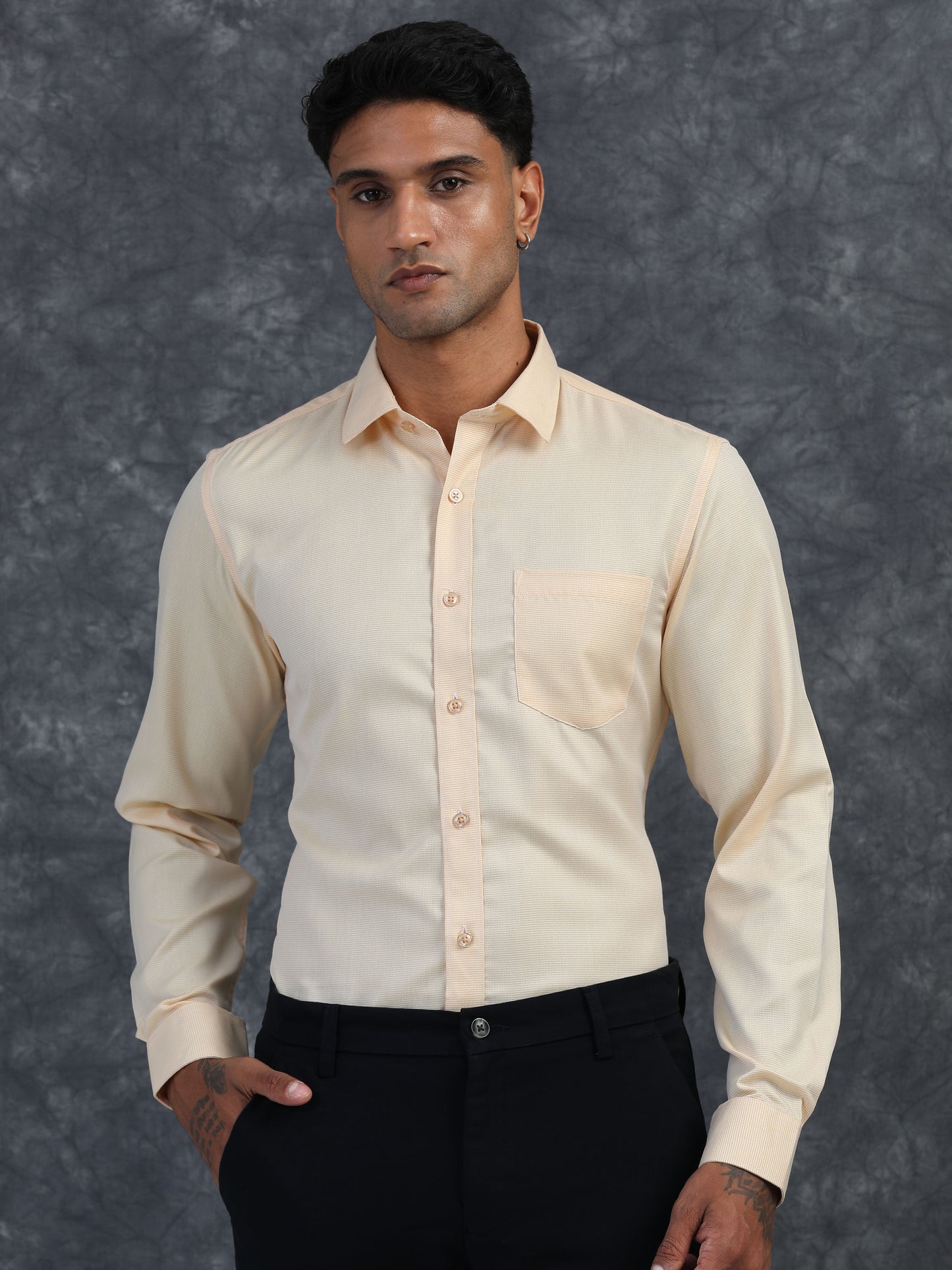 LIGHT SAFRON Giza Formal shirts