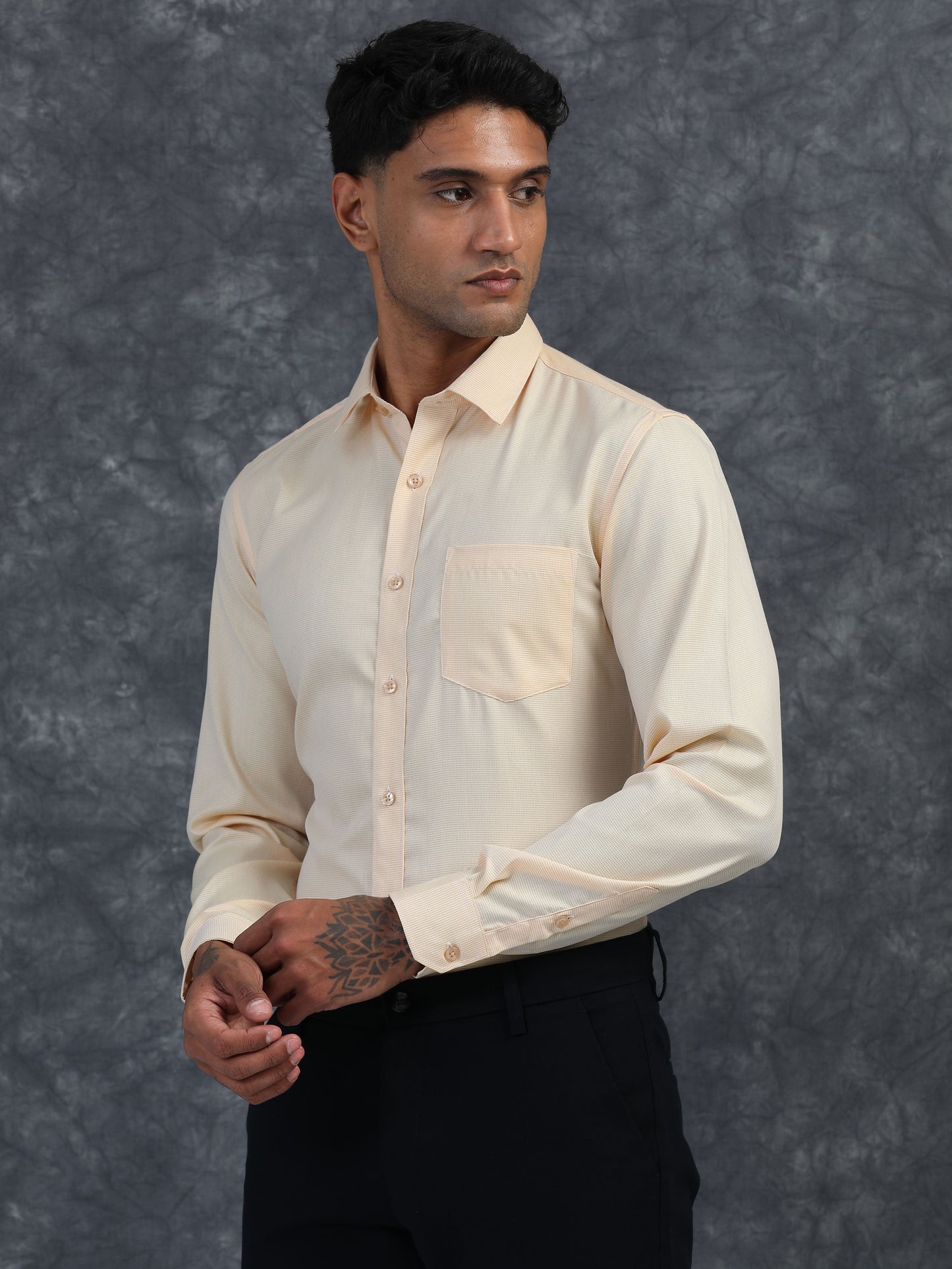 LIGHT SAFRON Giza Formal shirts