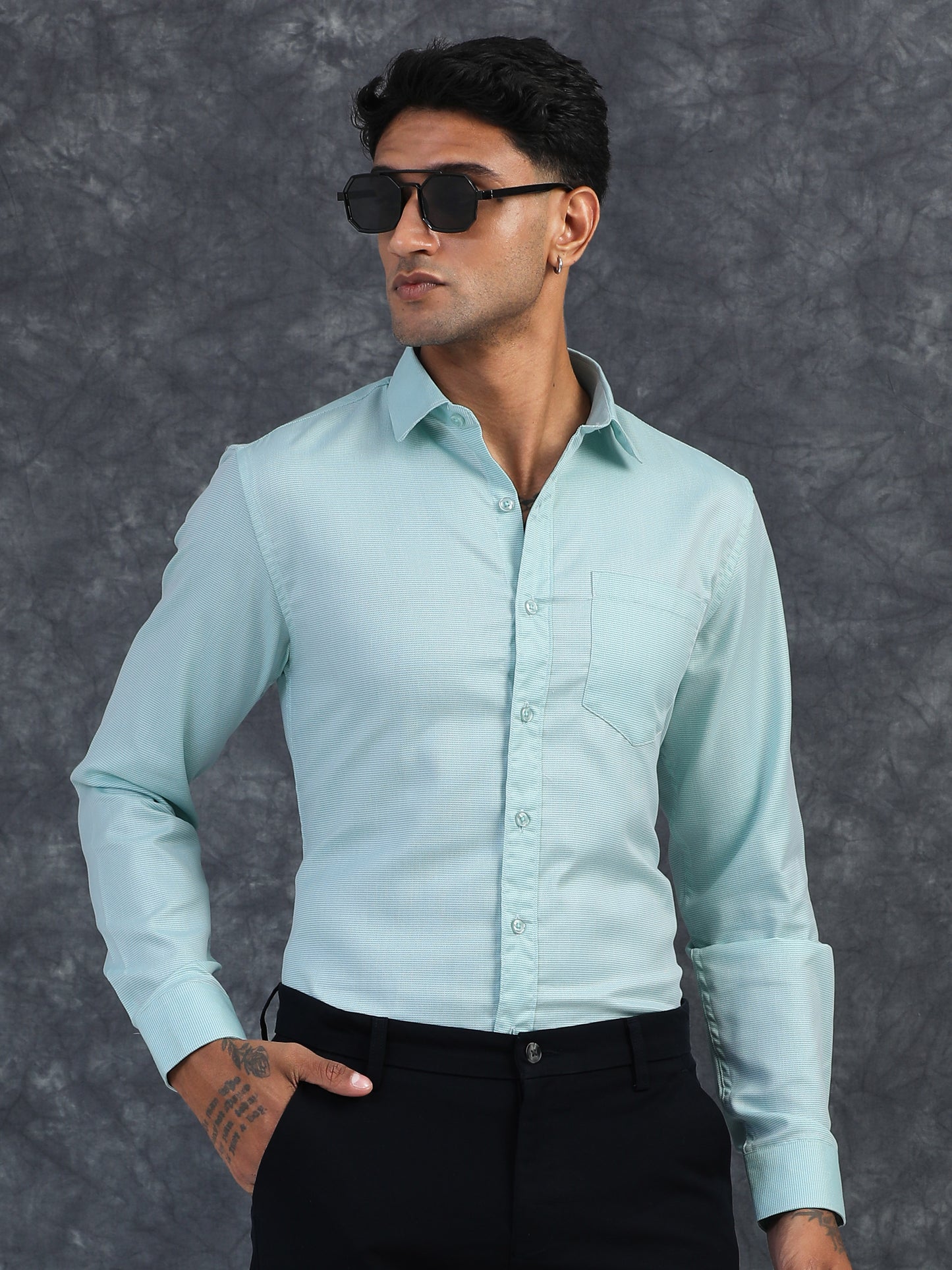 LIGHT GREEN Giza Formal shirts
