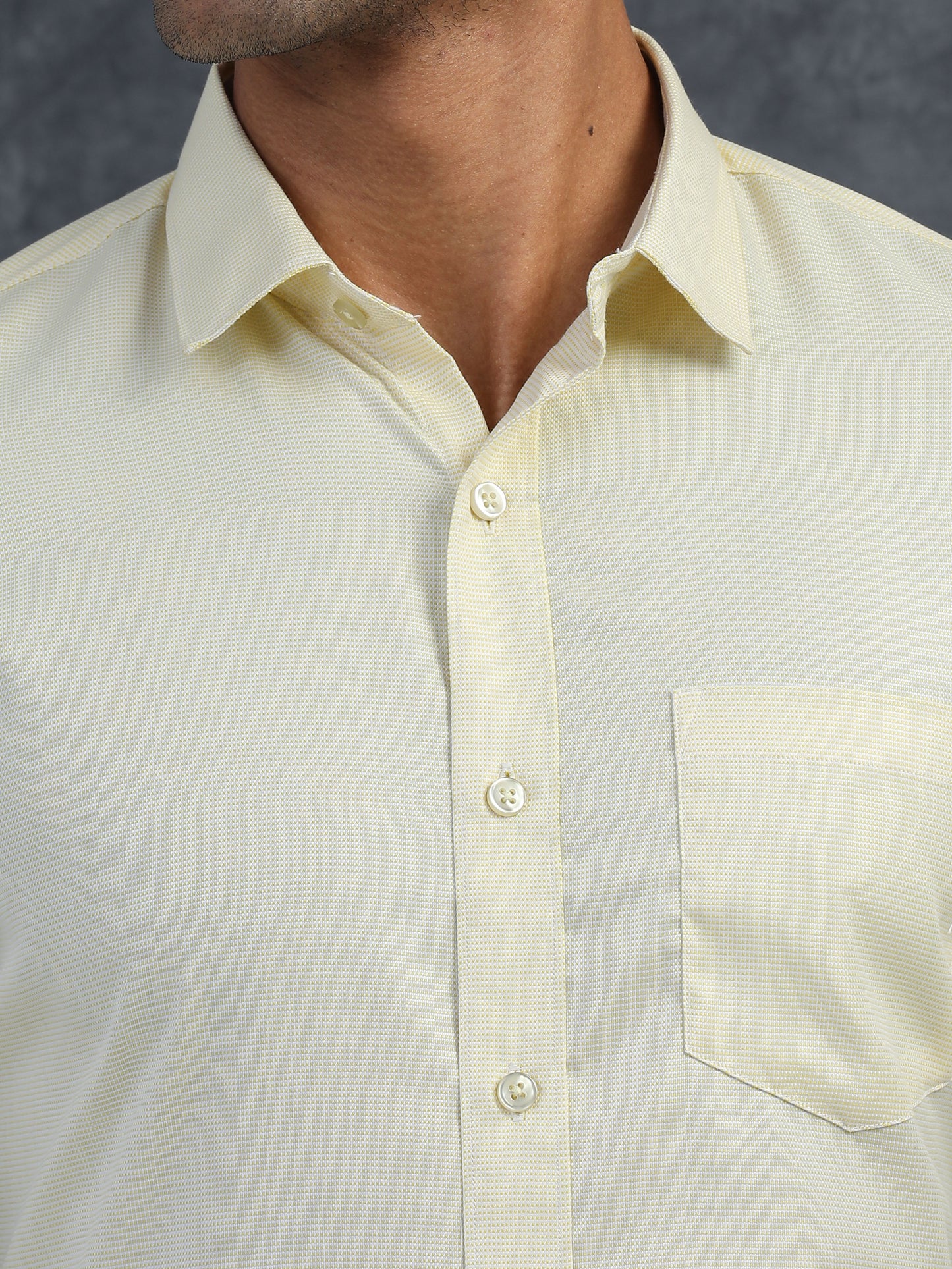 LIGHT YELLOW Giza Formal shirts