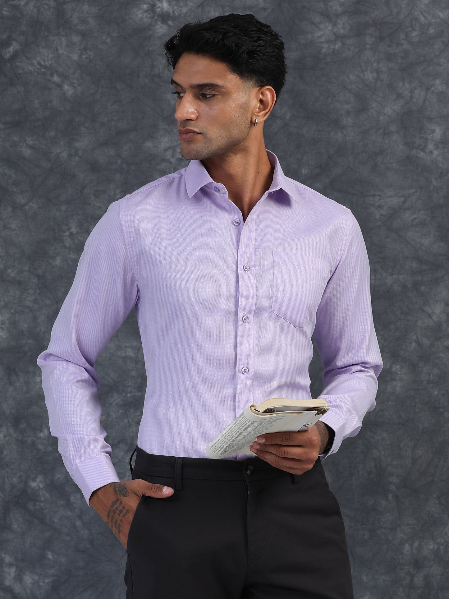 Formal LAVENDER Giza Formal shirts