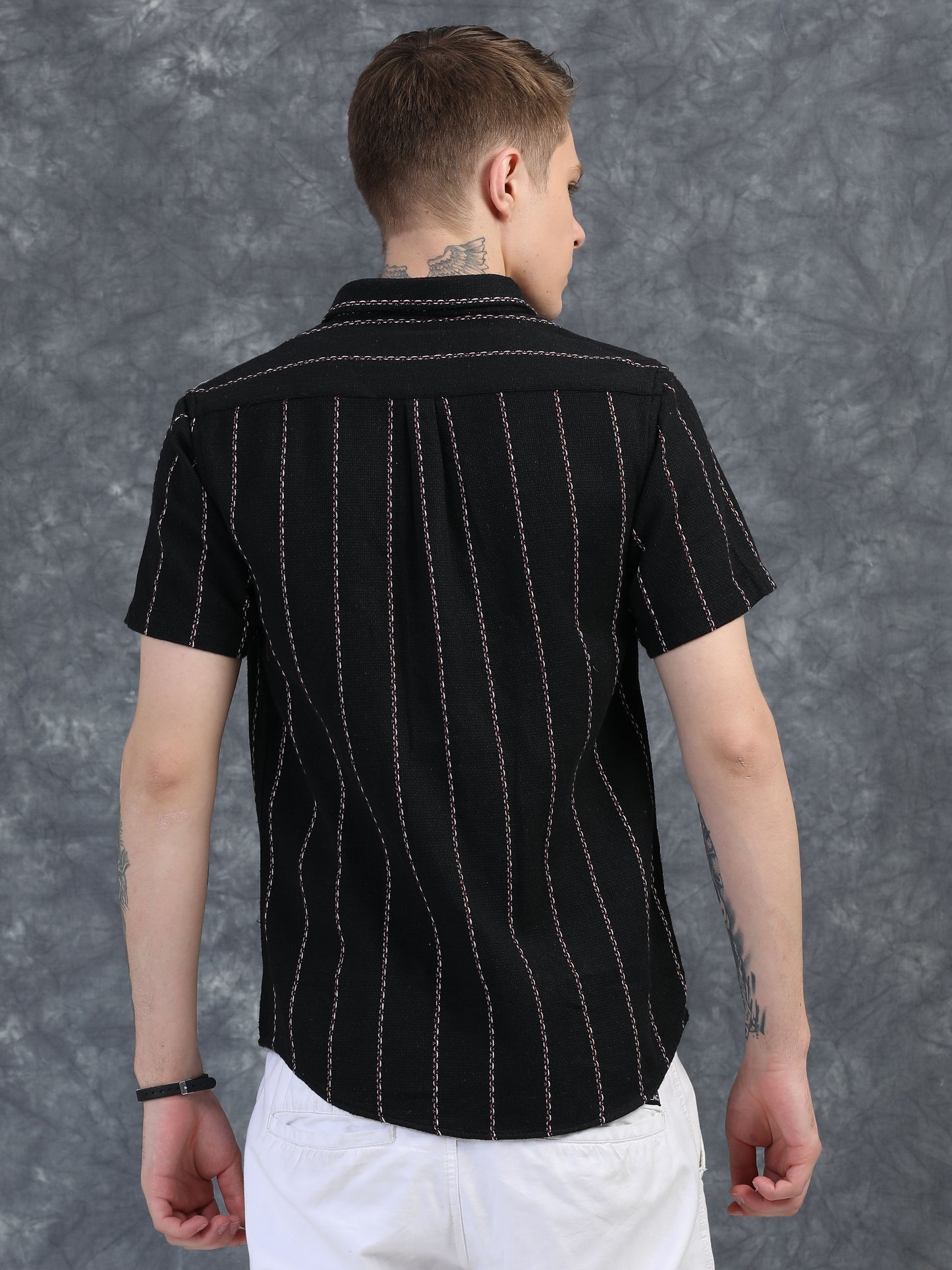 Black Striped Shirt