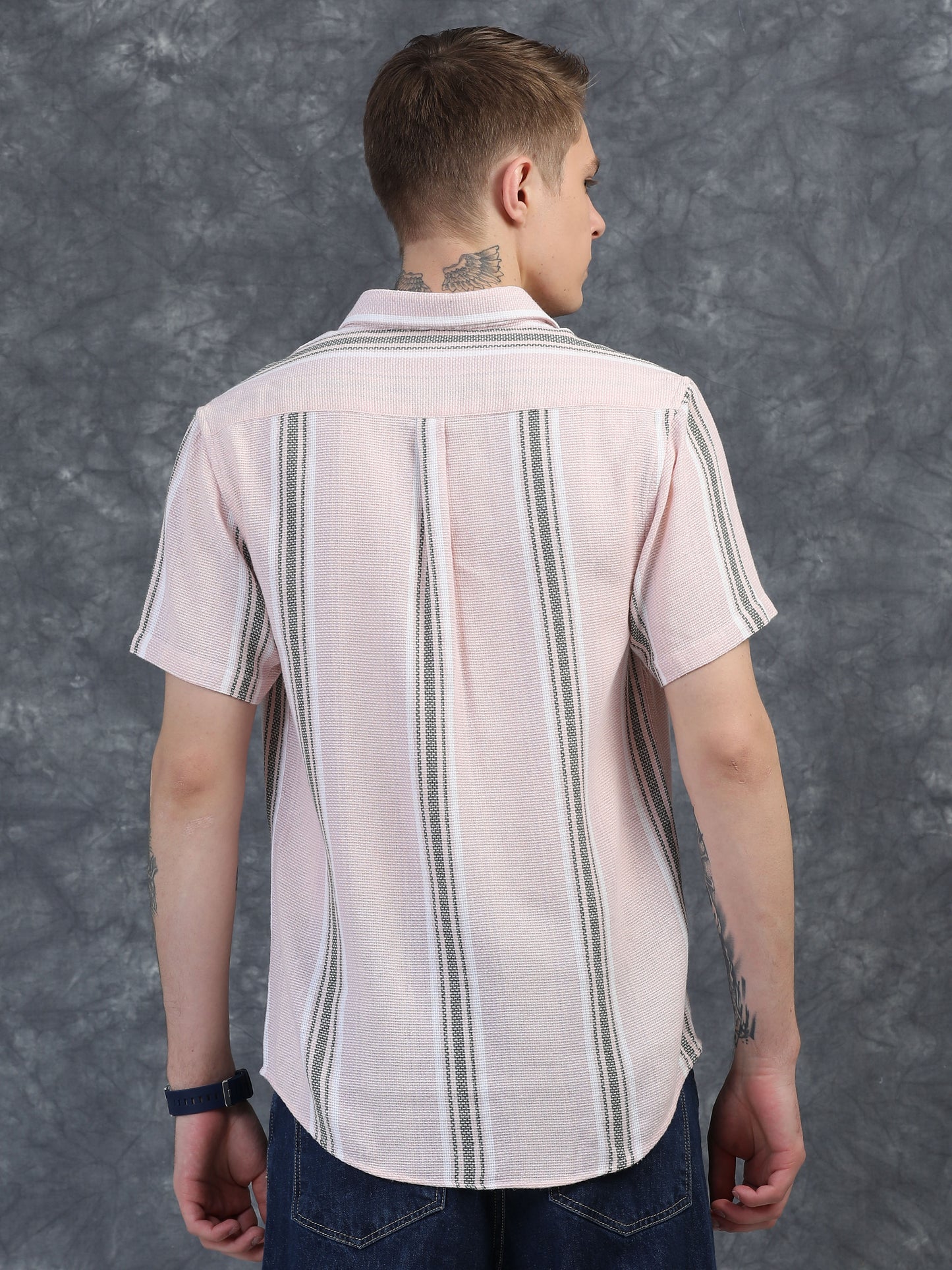 Light Pink Striped Shirt