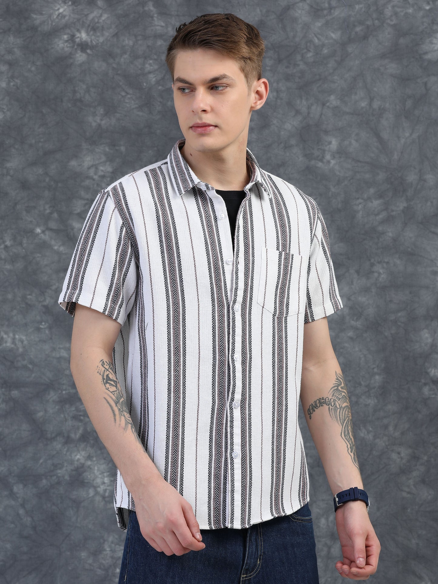 Off-White Striped Shirt
