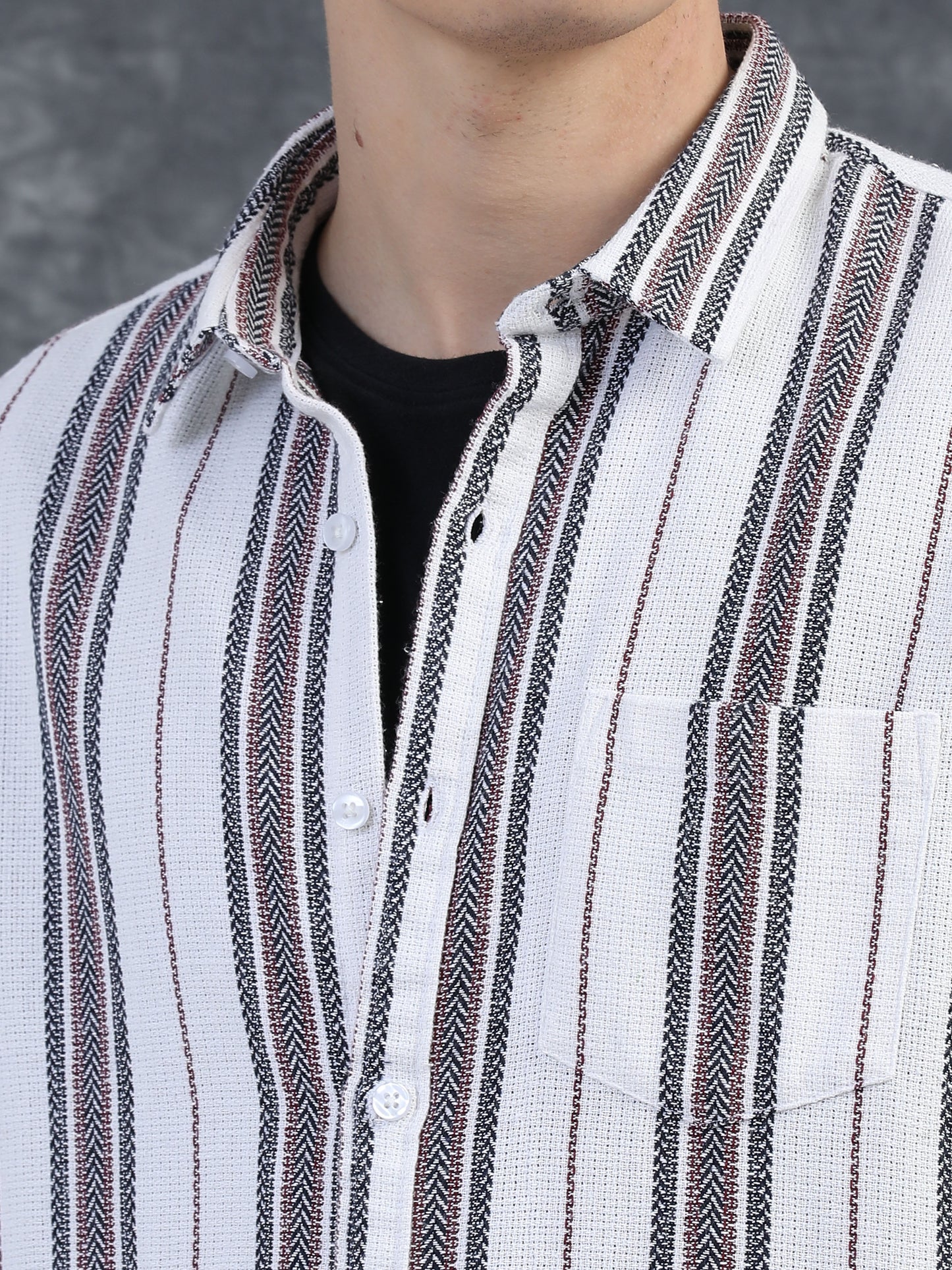 Off-White Striped Shirt