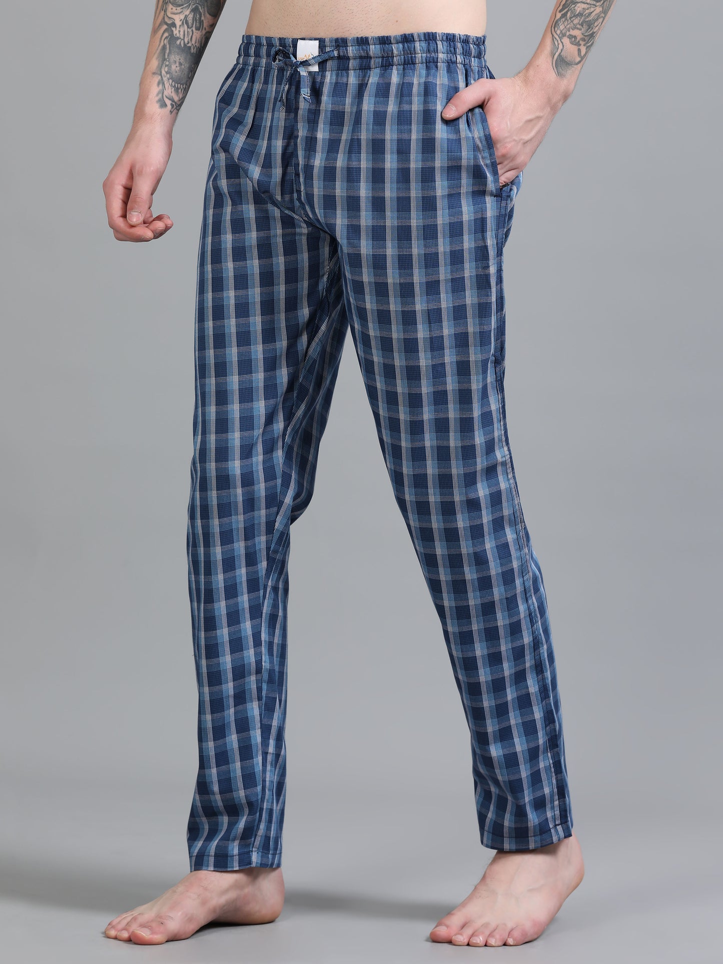 Checks Pyjama with zip pocket