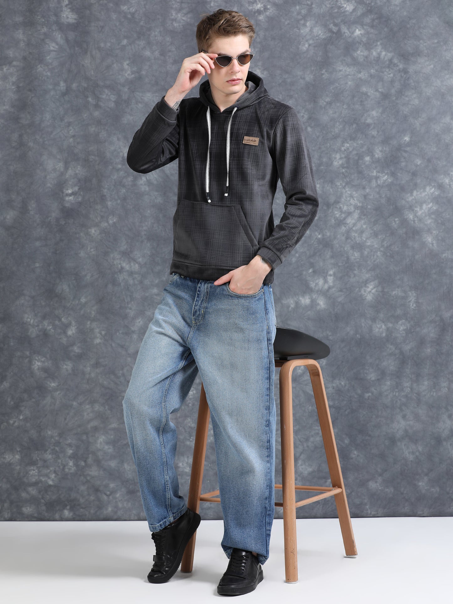 Charcoal Black Sanford Hoodie