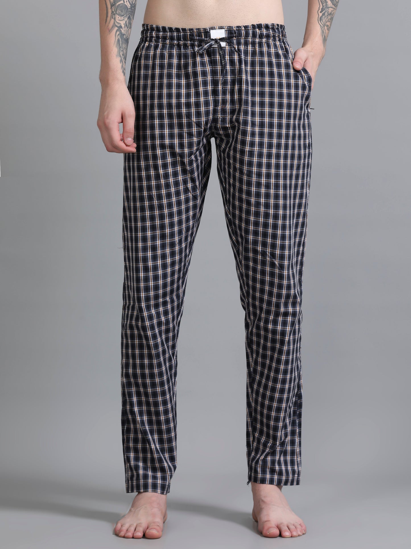 Checks Pyjama with zip pocket