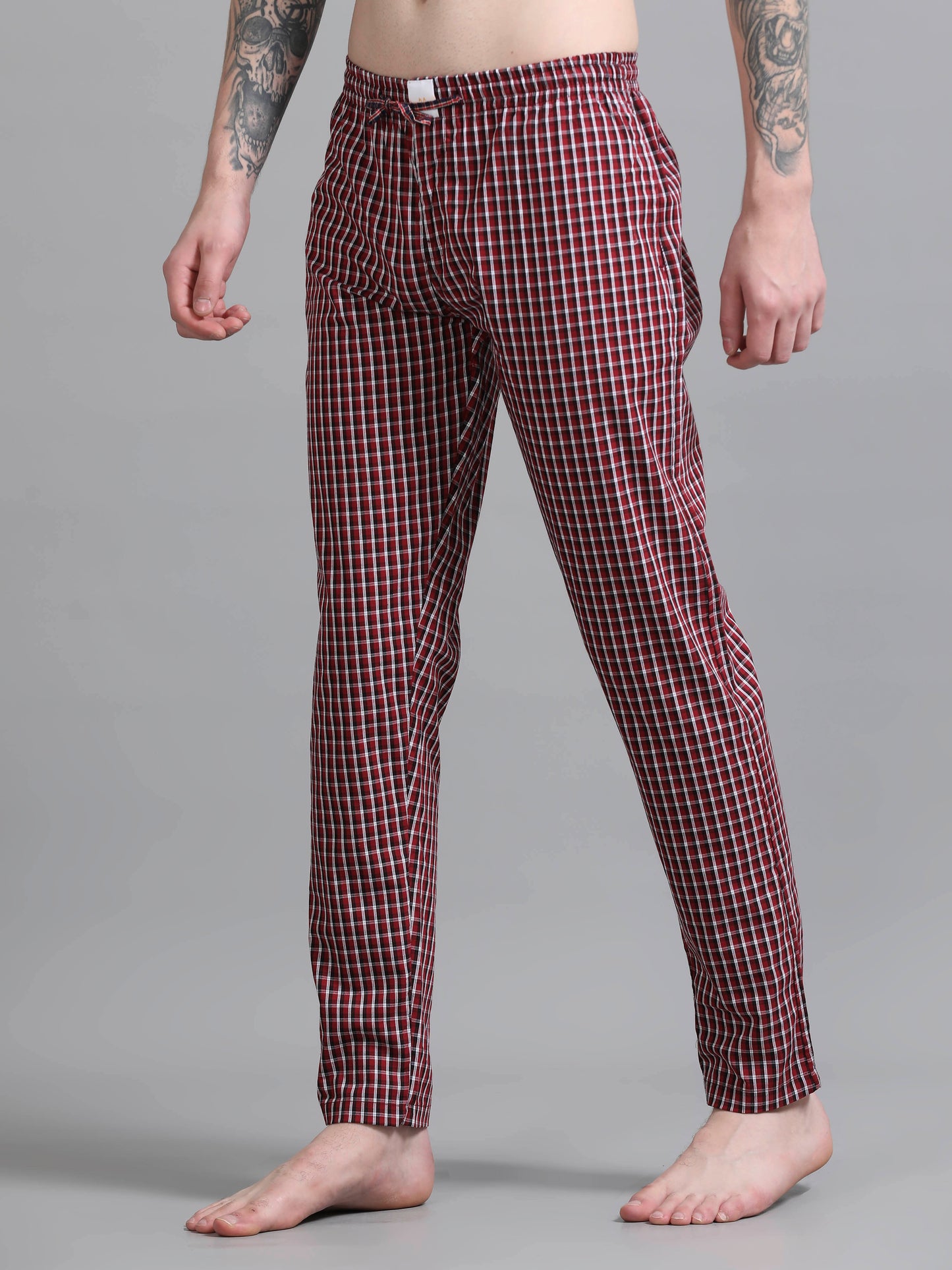 Checks Pyjama with zip pocket