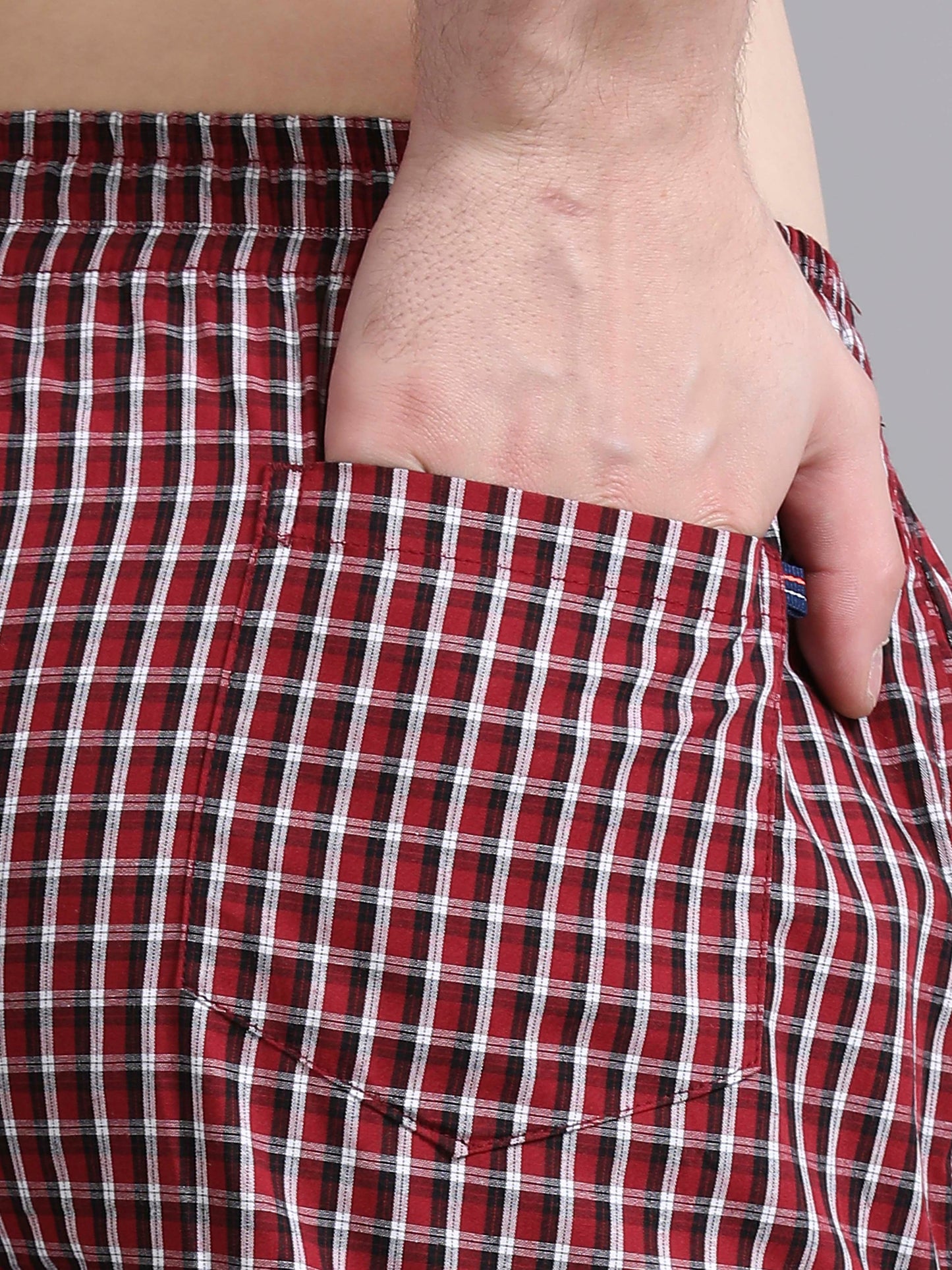 Checks Pyjama with zip pocket
