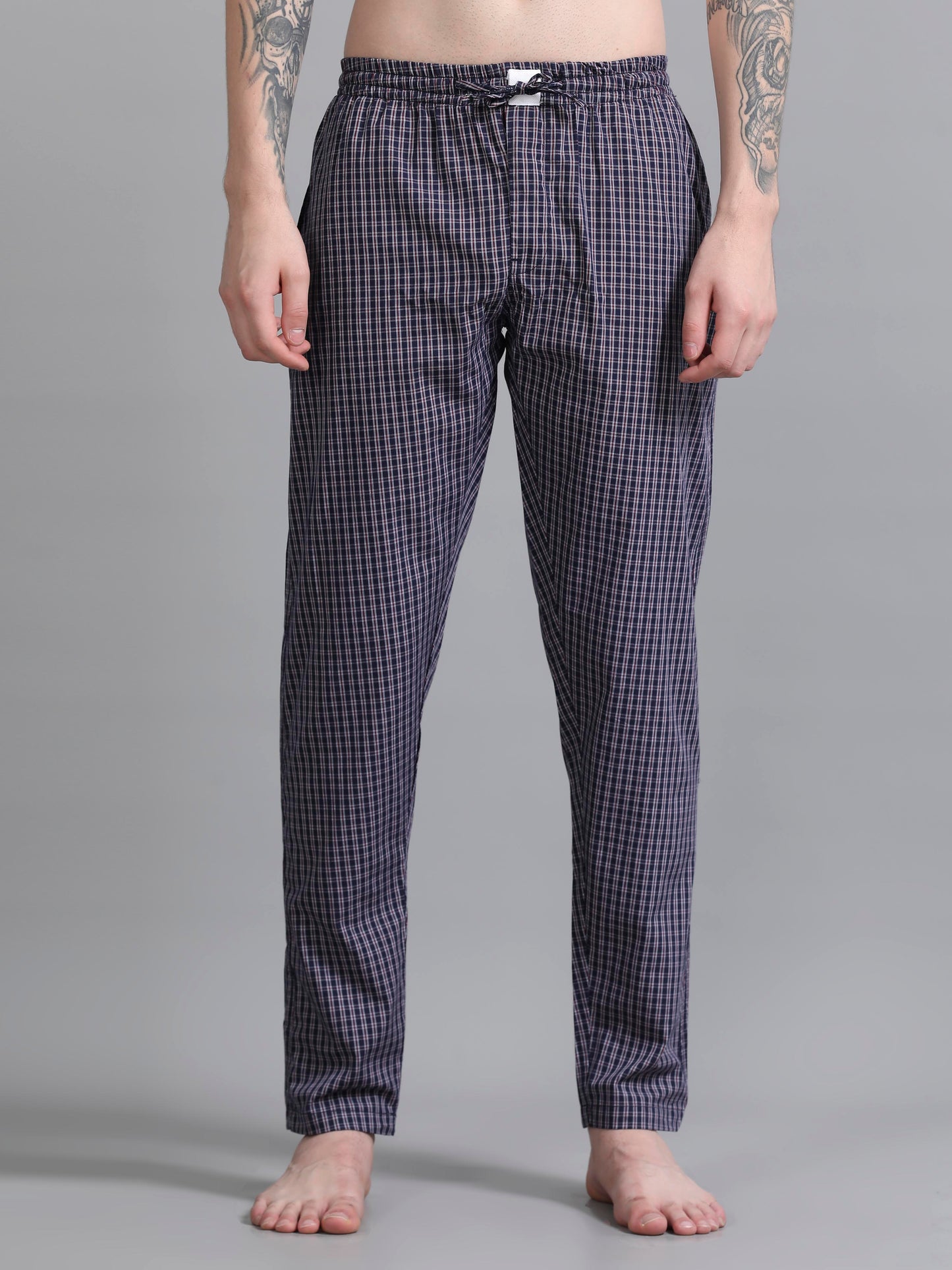 Checks Pyjama with zip pocket