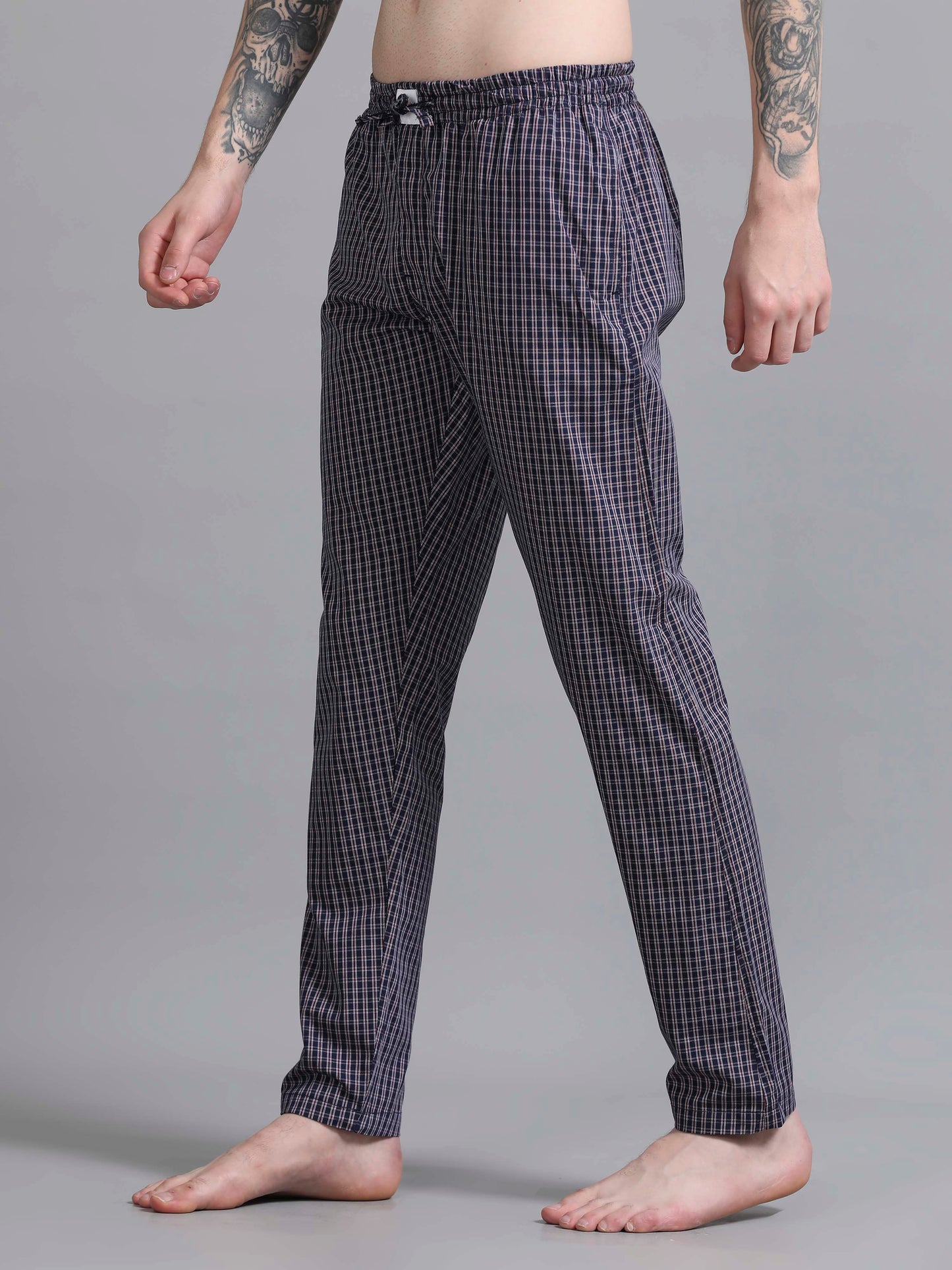 Checks Pyjama with zip pocket