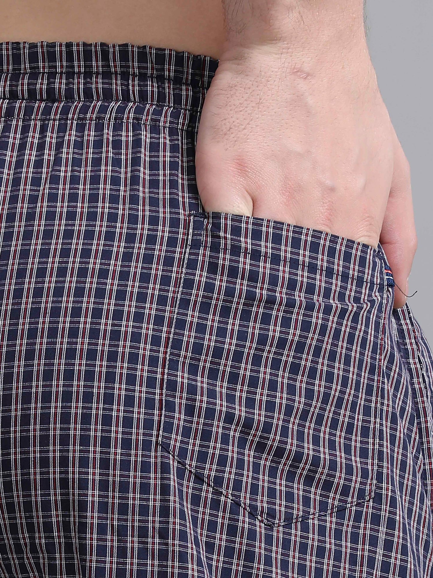 Checks Pyjama with zip pocket