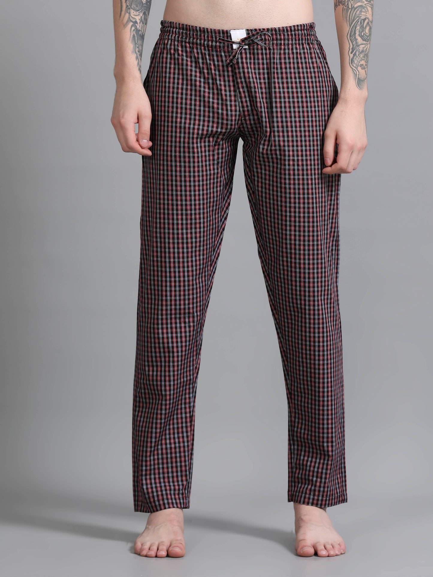 Checks Pyjama with zip pocket