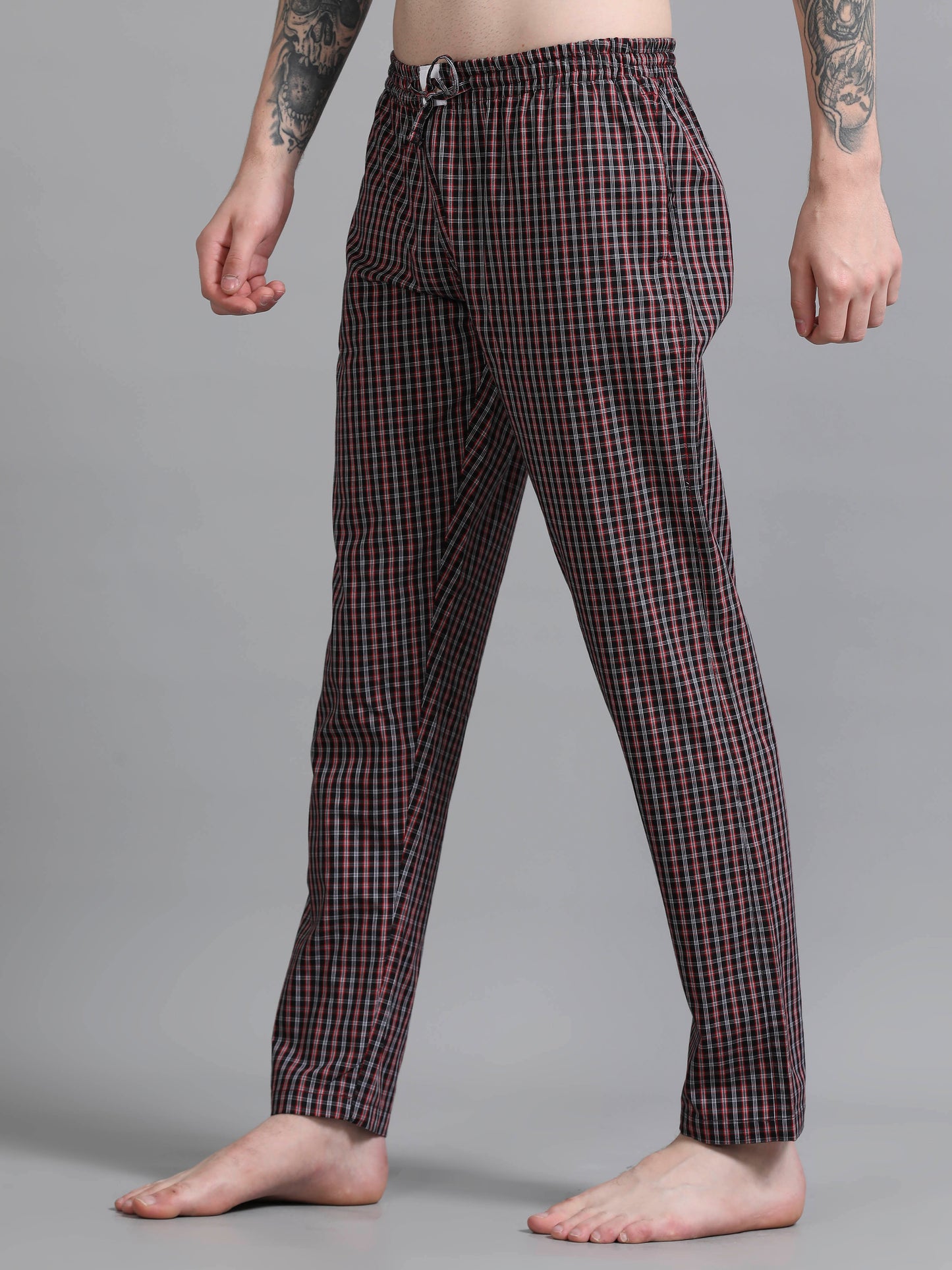 Checks Pyjama with zip pocket
