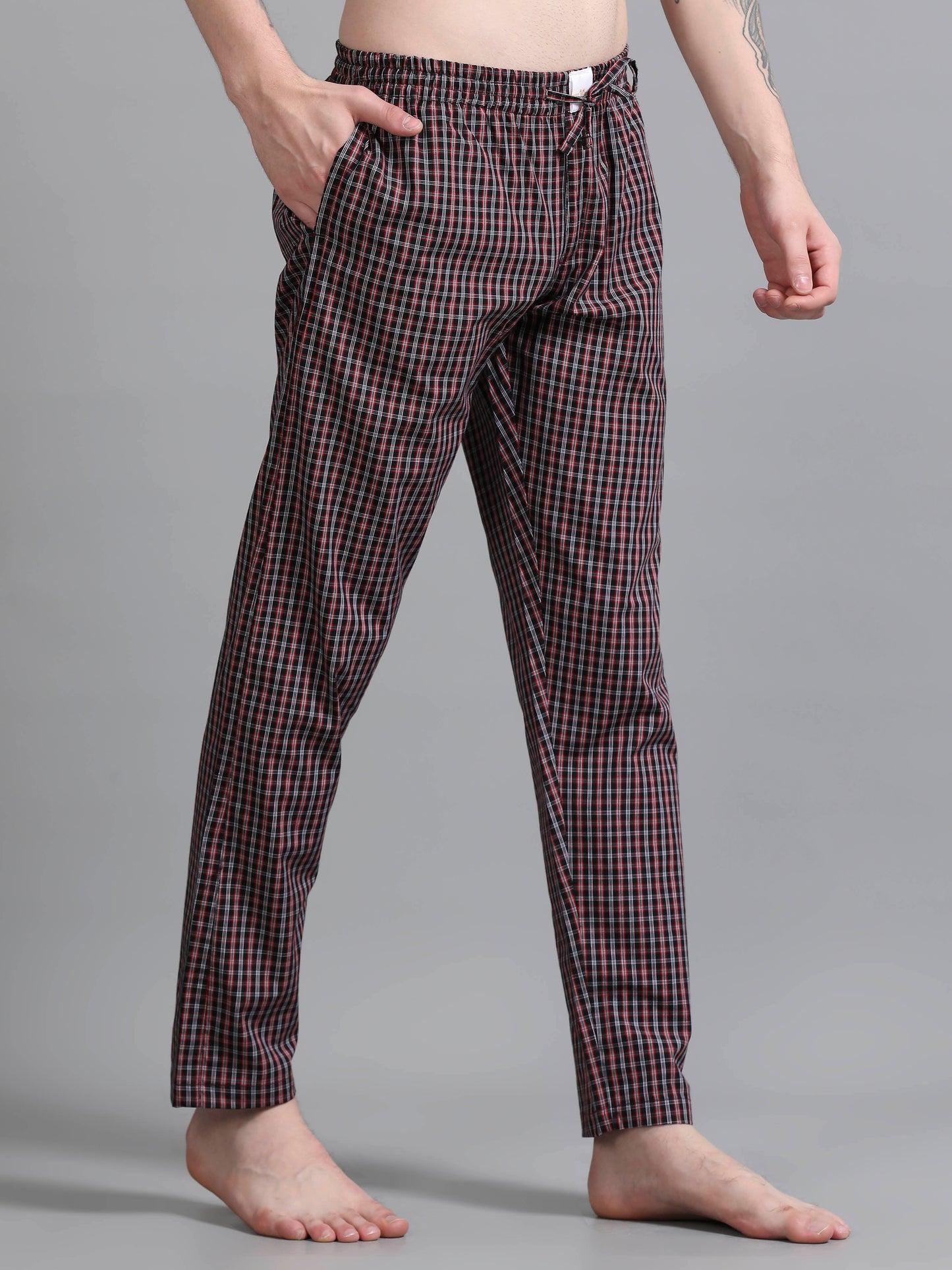 Checks Pyjama with zip pocket