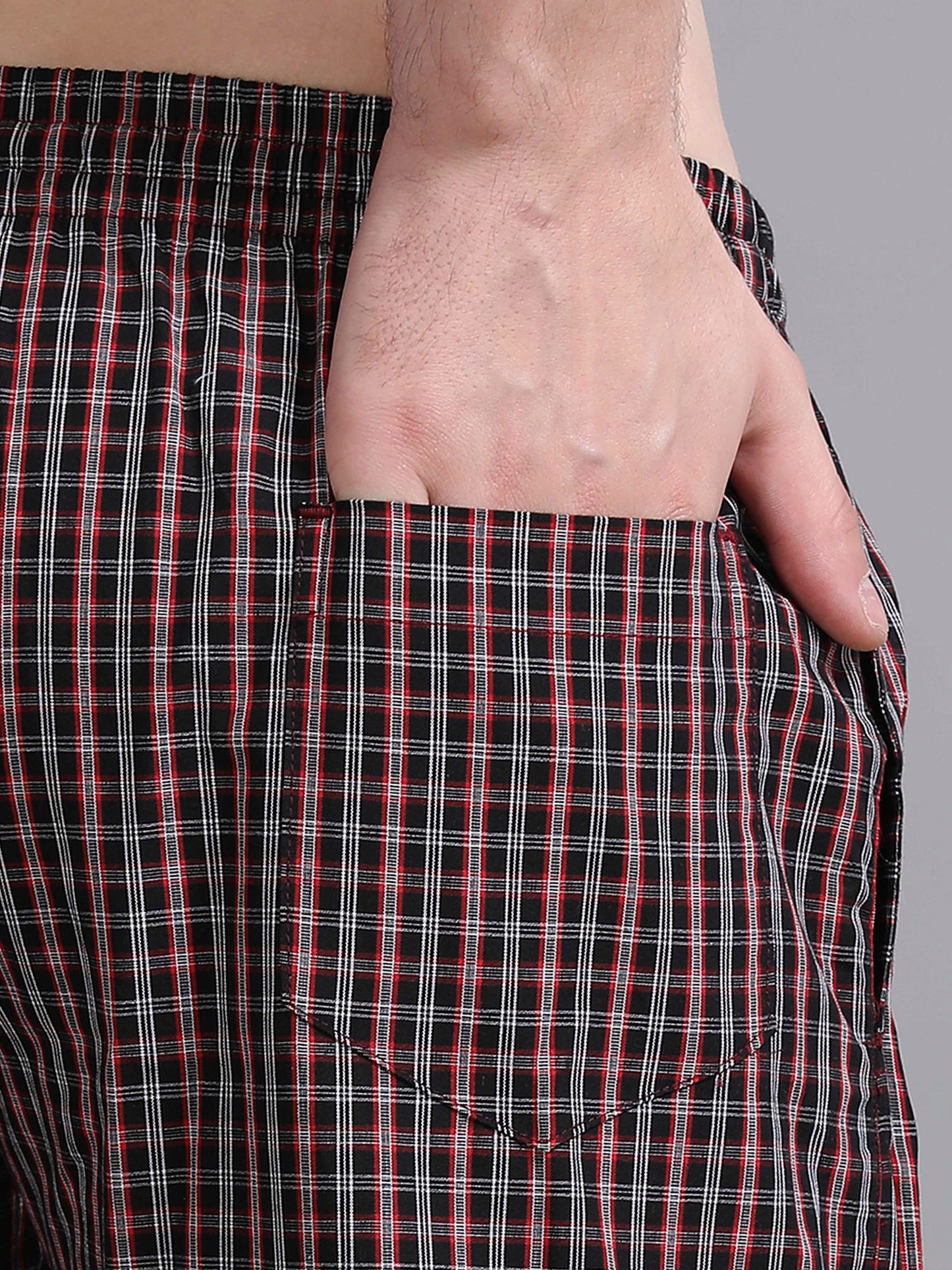 Checks Pyjama with zip pocket