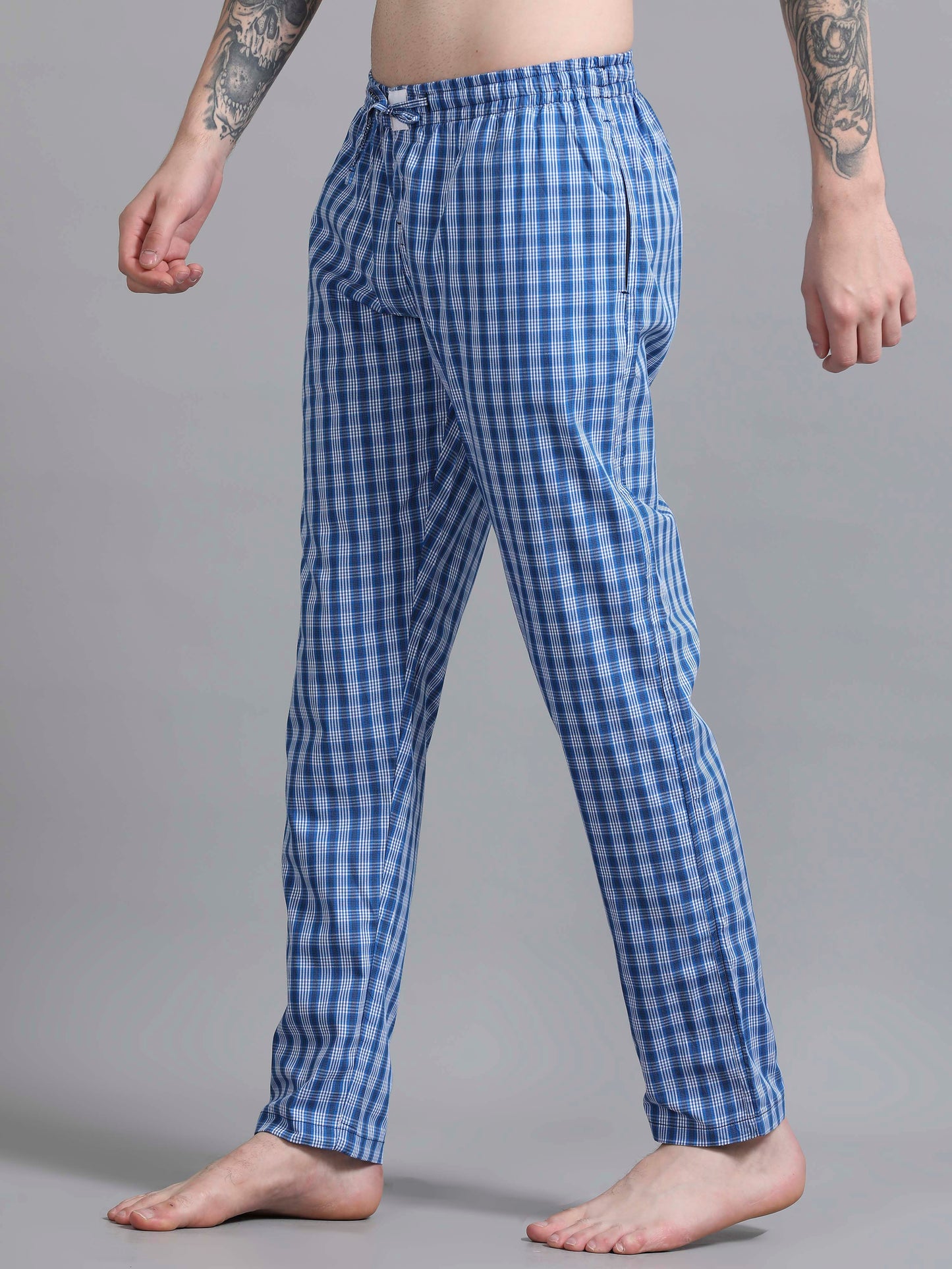 Checks Pyjama with zip pocket