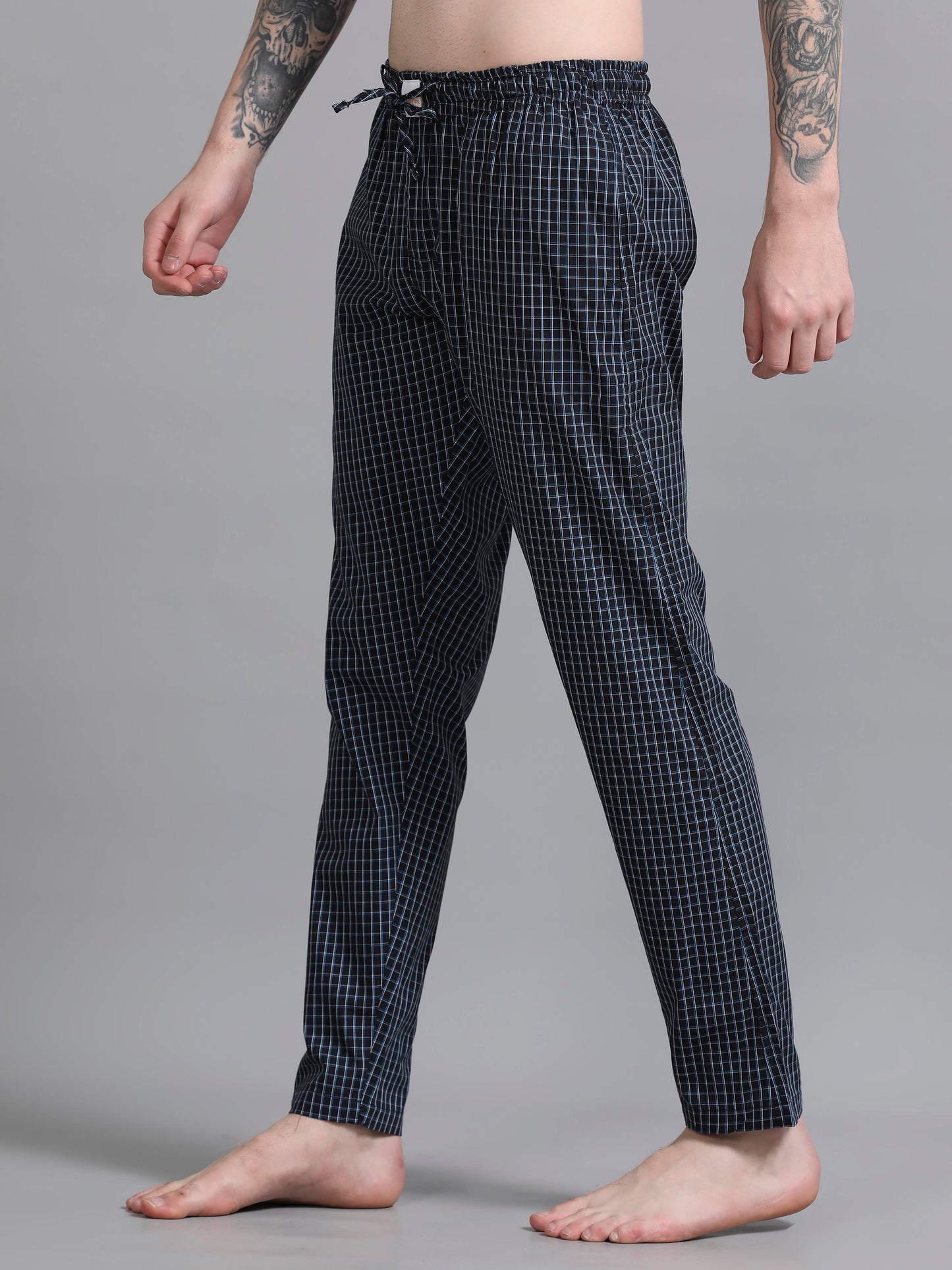 Checks Pyjama with zip pocket