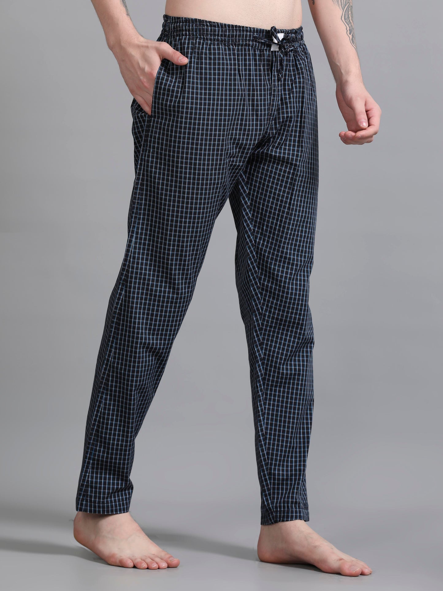 Checks Pyjama with zip pocket