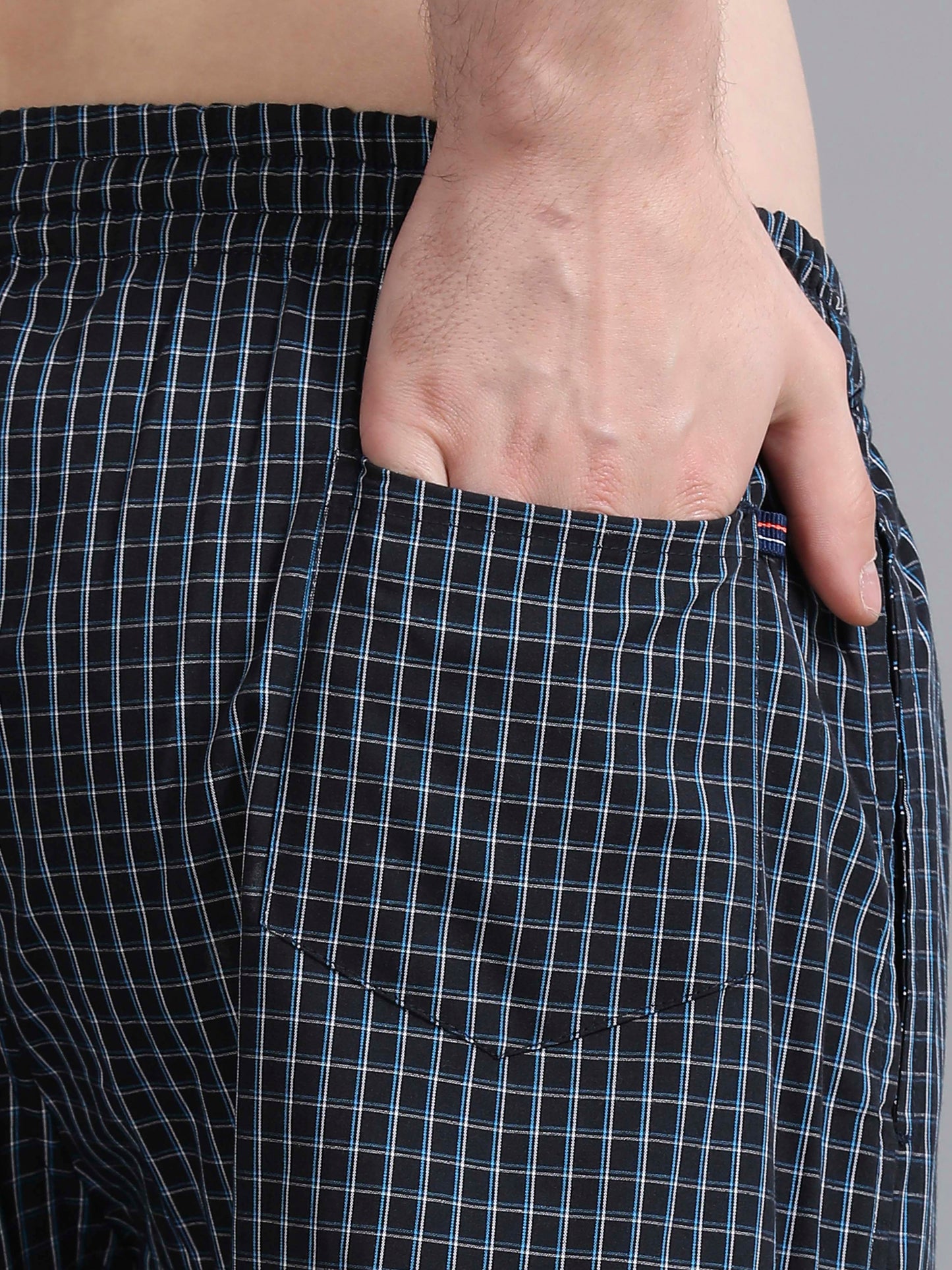 Checks Pyjama with zip pocket