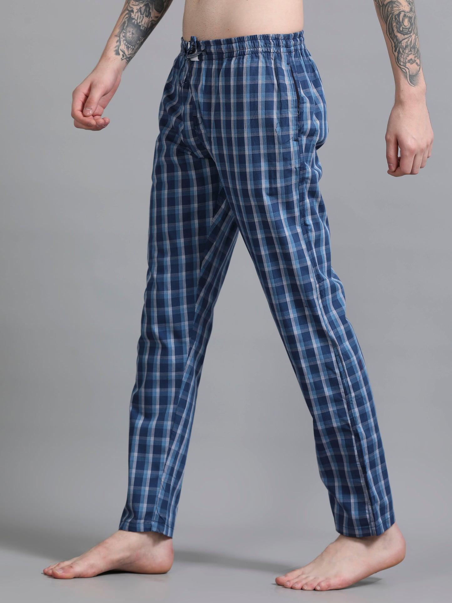 Checks Pyjama with zip pocket