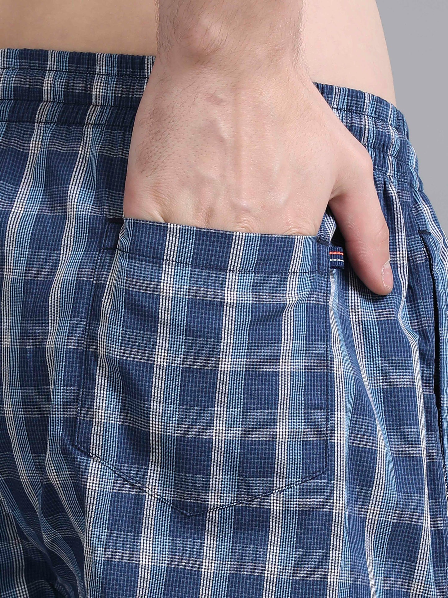 Checks Pyjama with zip pocket