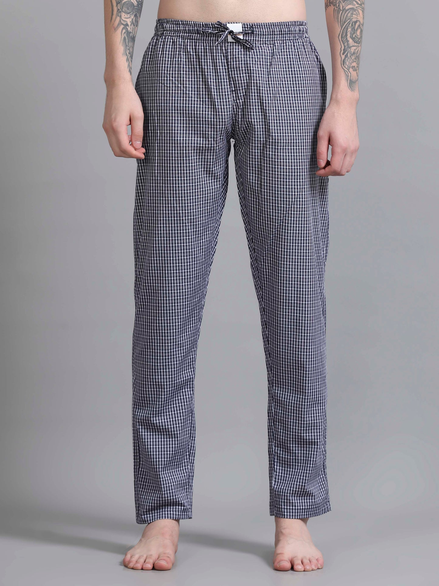 Checks Pyjama with zip pocket