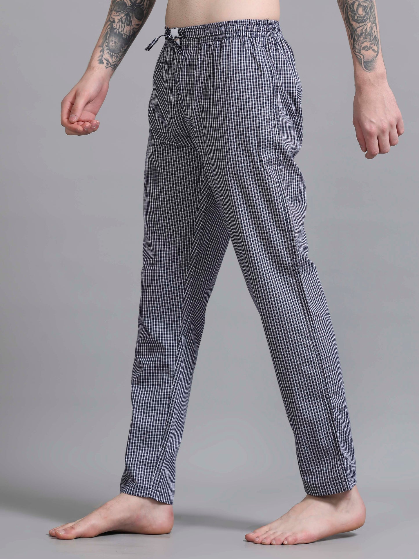 Checks Pyjama with zip pocket
