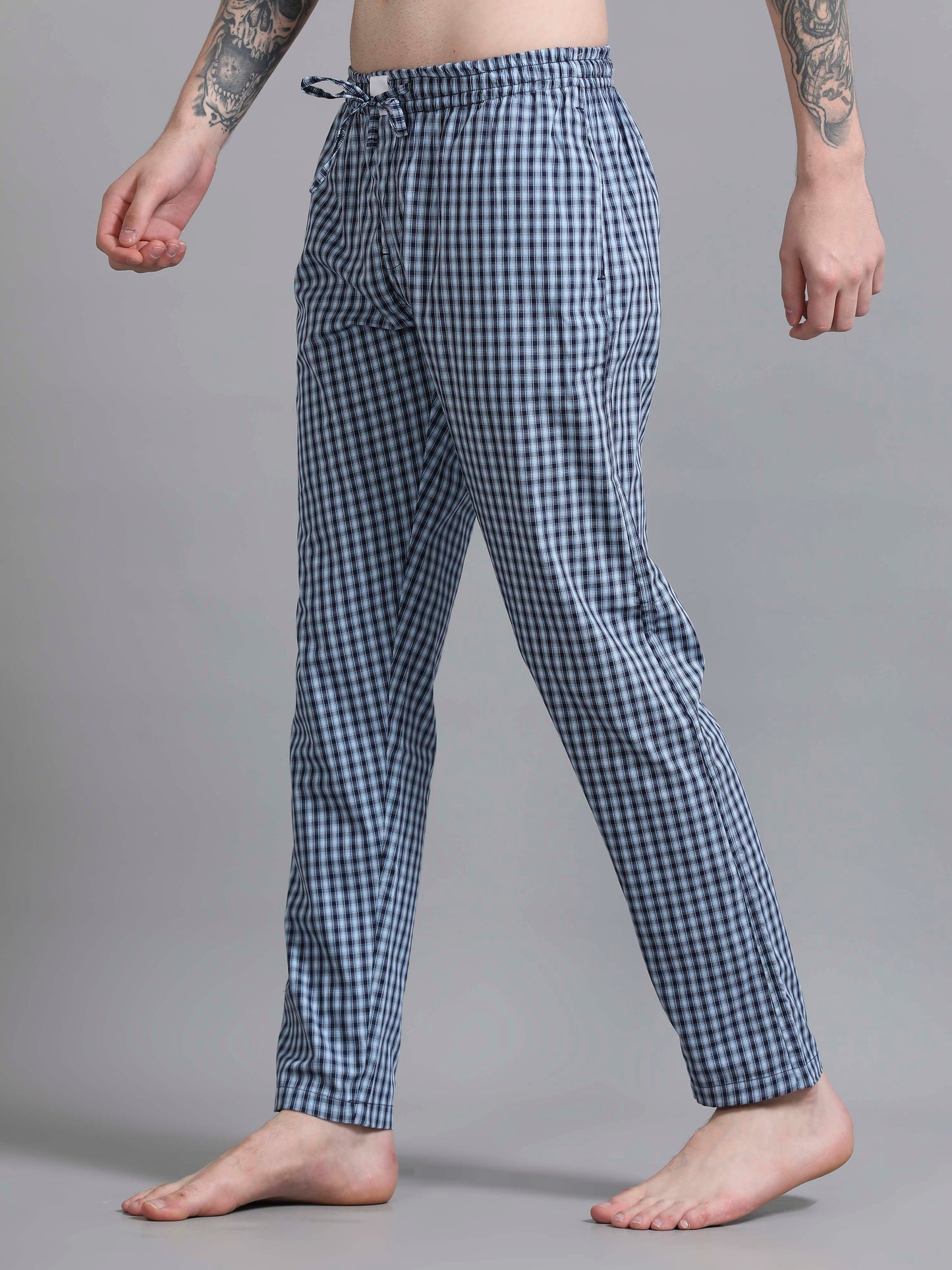 Checks Pyjama with zip pocket