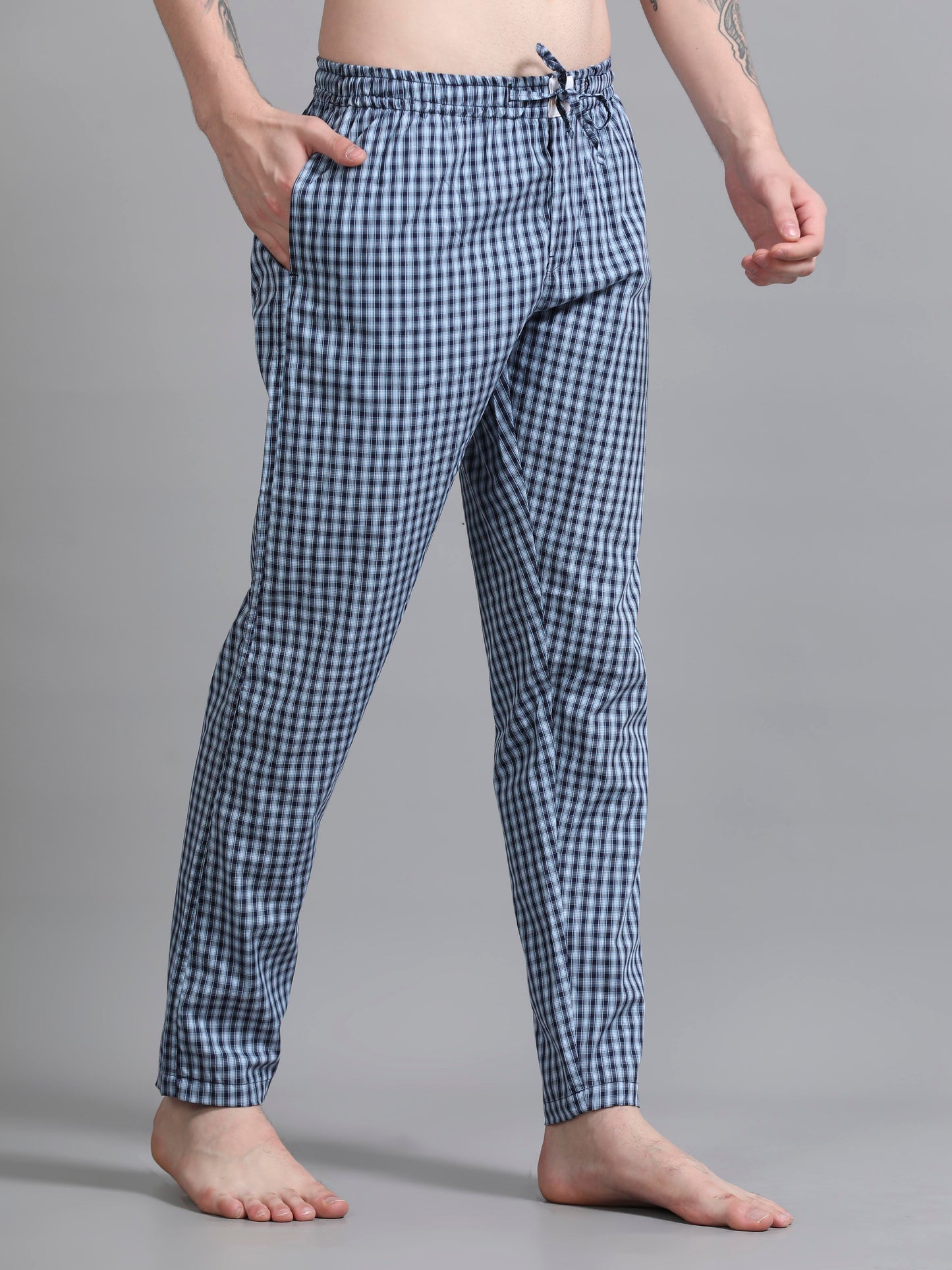 Checks Pyjama with zip pocket