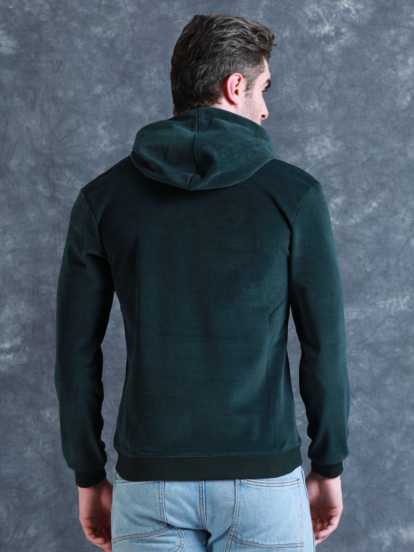 Green Velvet Designer Hoodie 420 gsm fleece stretchable