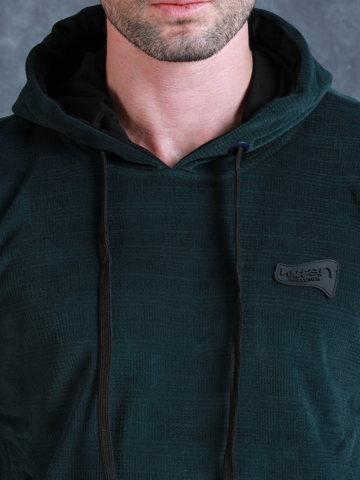 Green Velvet Designer Hoodie 420 gsm fleece stretchable