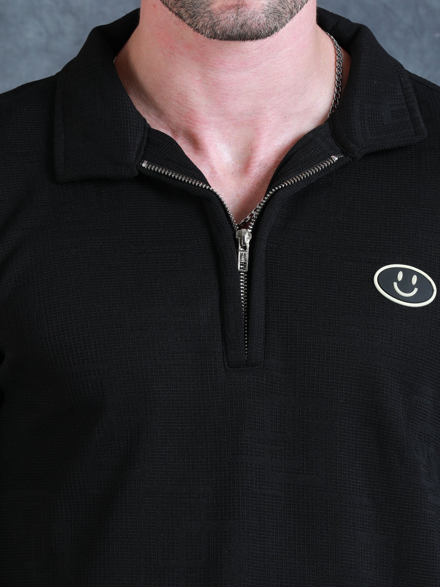 Imported Jumpers 420 gsm Sweat Shirt - Jet Black fully stretch