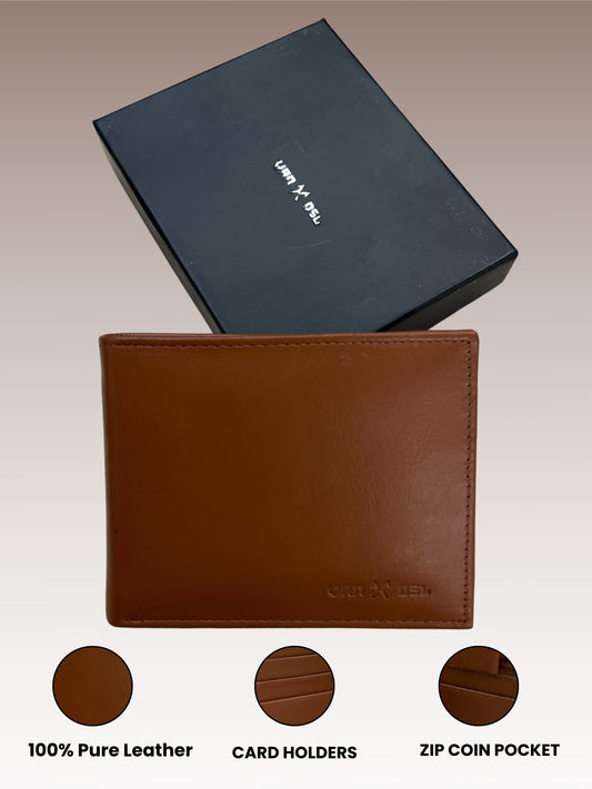 Brown Classic Textured Wallet