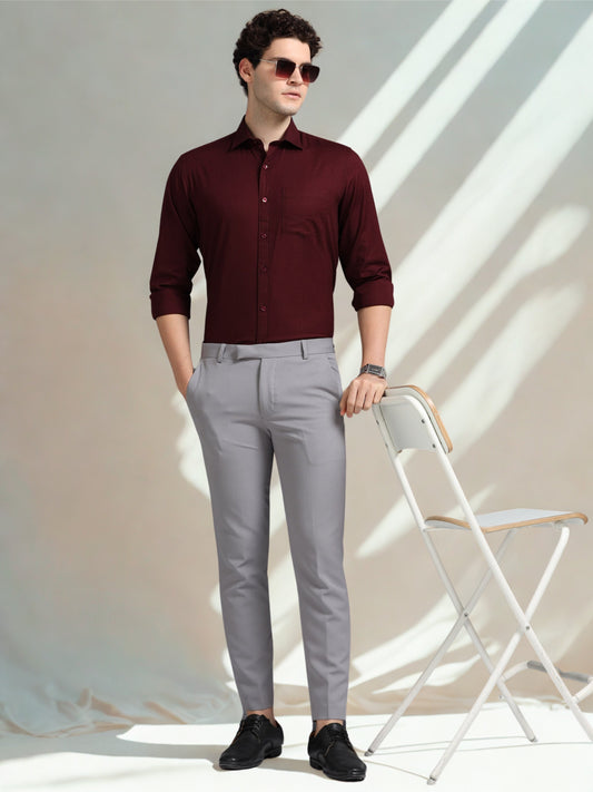 Maroon Oxford Shirt