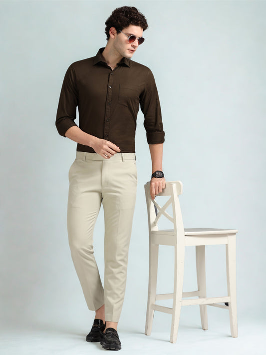 Chocolate Brown Oxford Shirt