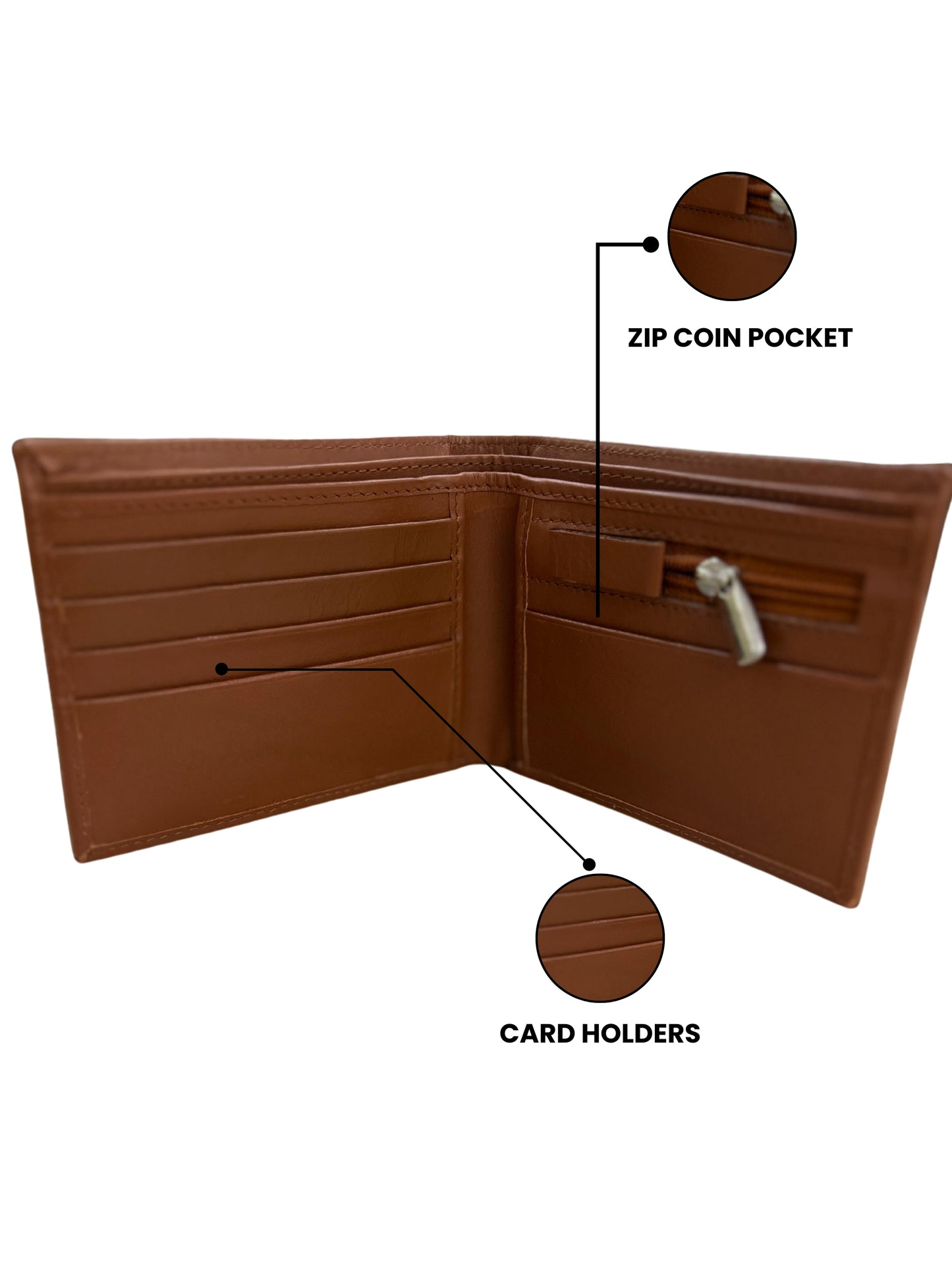 Brown Classic Textured Wallet
