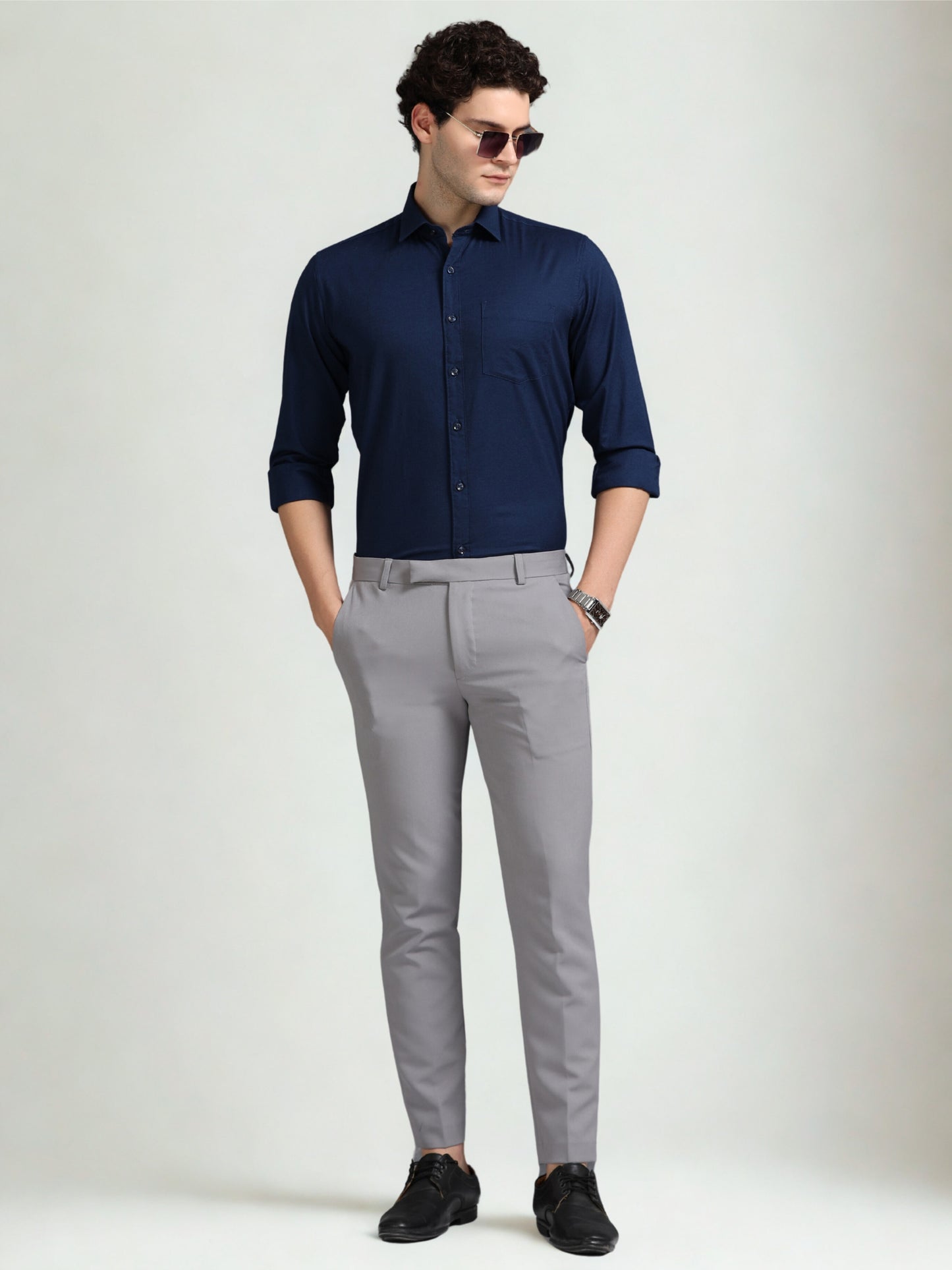 Navy Blue Oxford Shirt