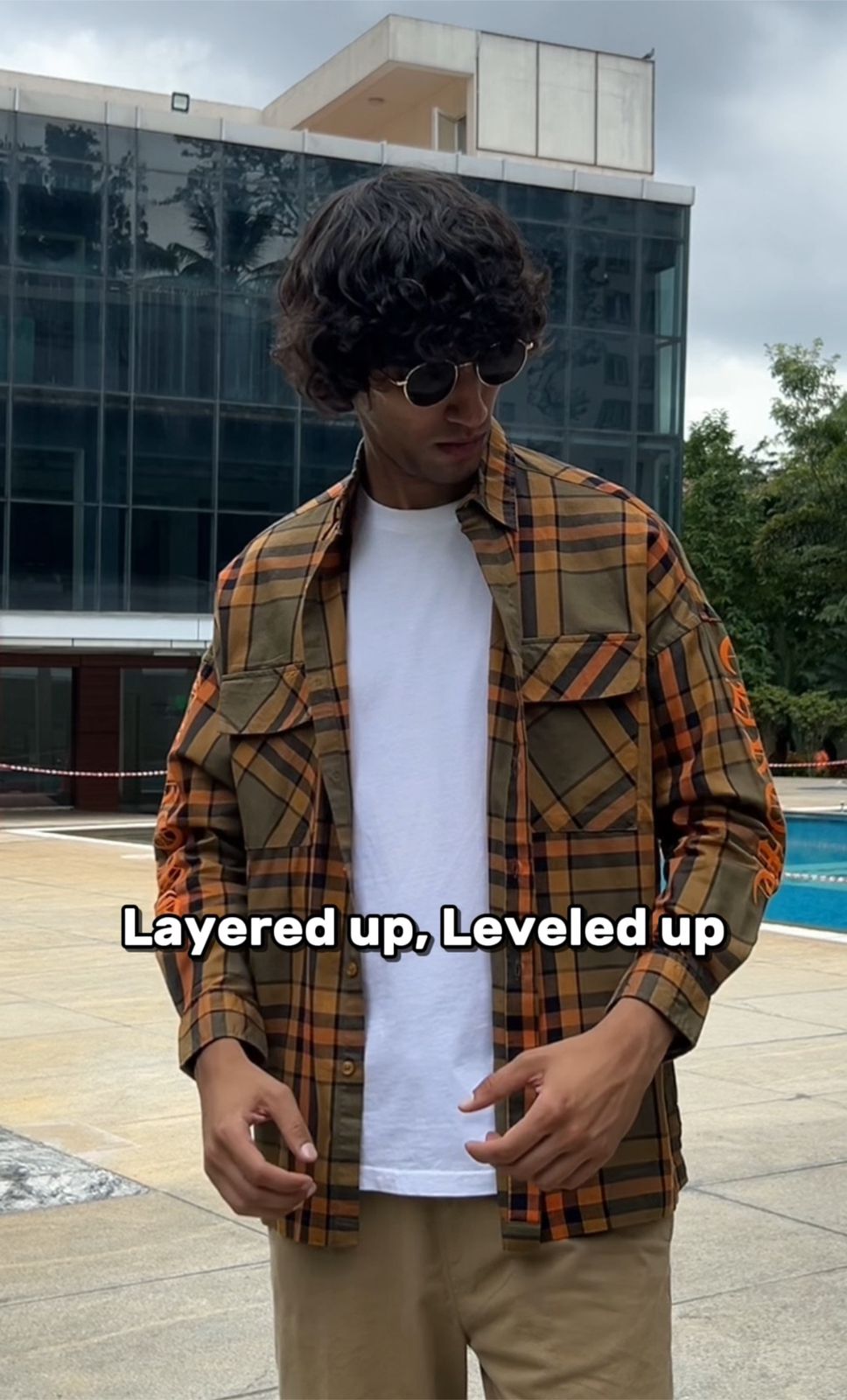 Rust Mustard Checked Shirt