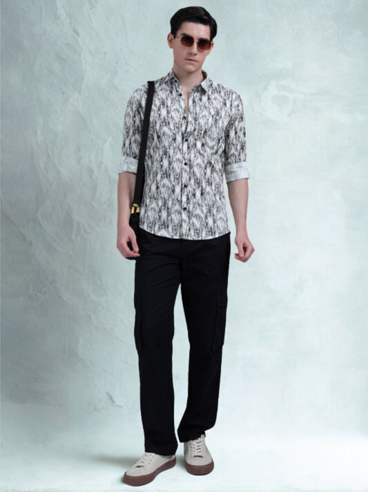 Black Digital Printed Shirt