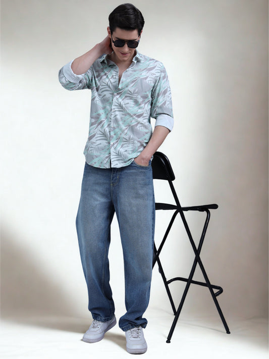 Multi Color Floral Printed Shirt