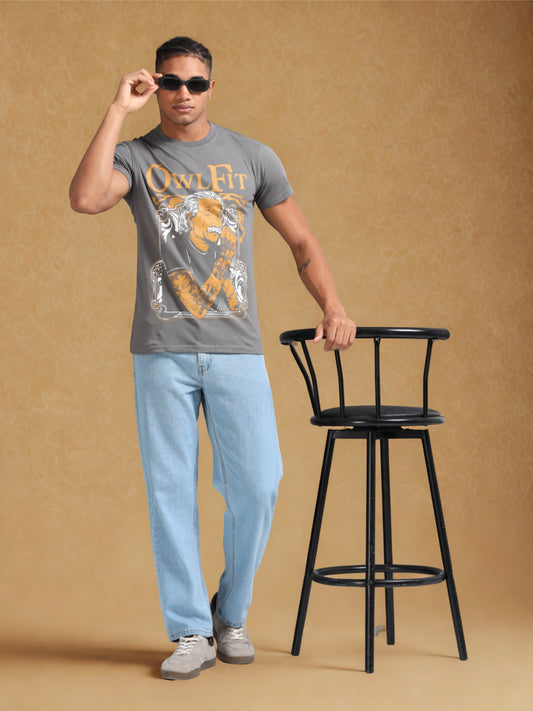 Grey Owl Fit Printed Tee
