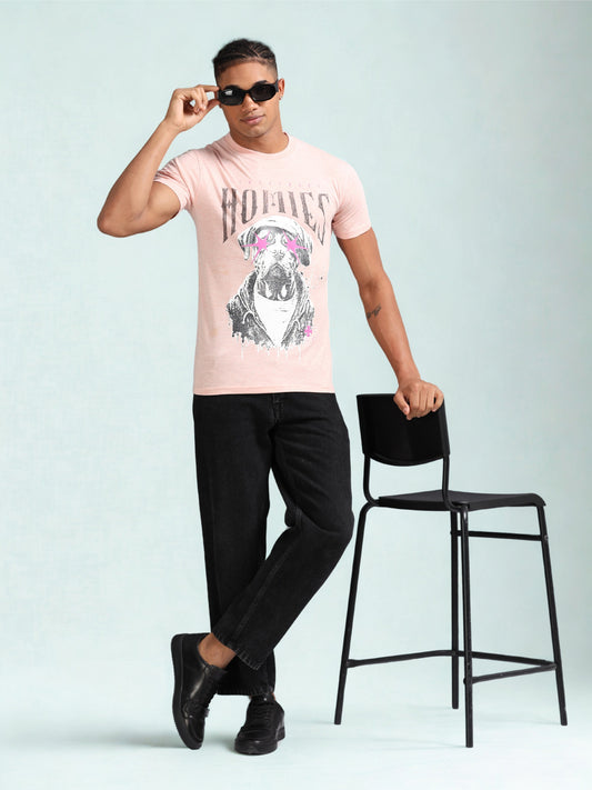 Pink Hiking Printed Tee