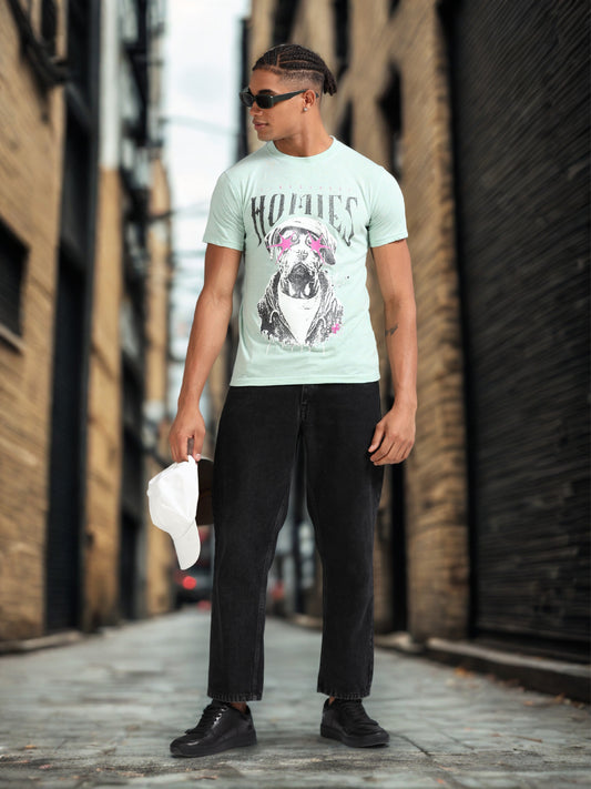 Blue Homes Printed Tee