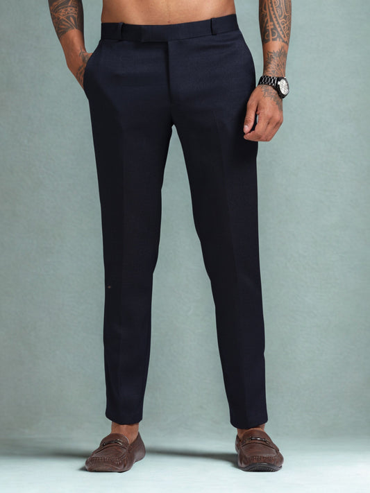 Navy Linen Trouser